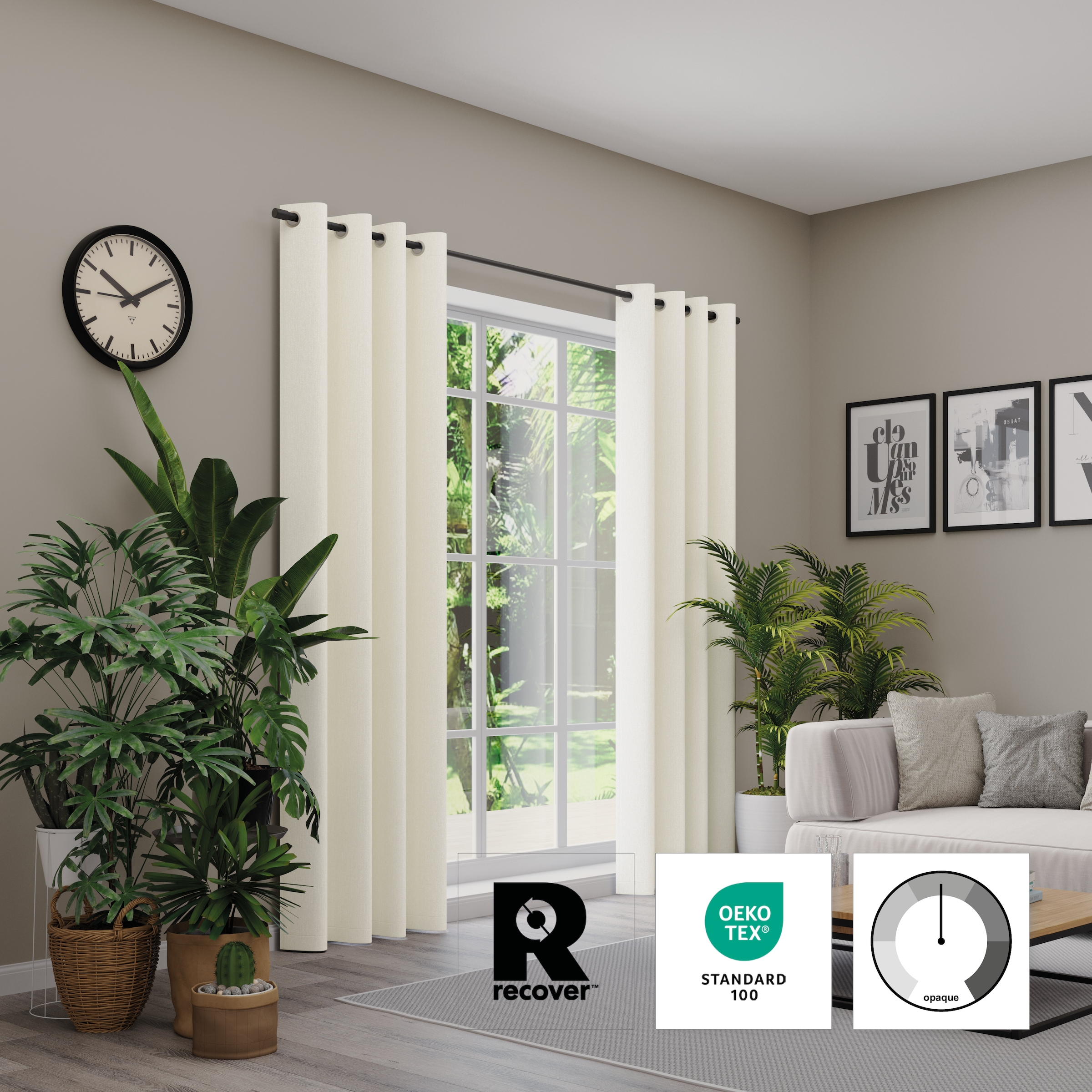 Neutex for you! Rideau »Monza Eco« Œillet 1 cuis tlg.