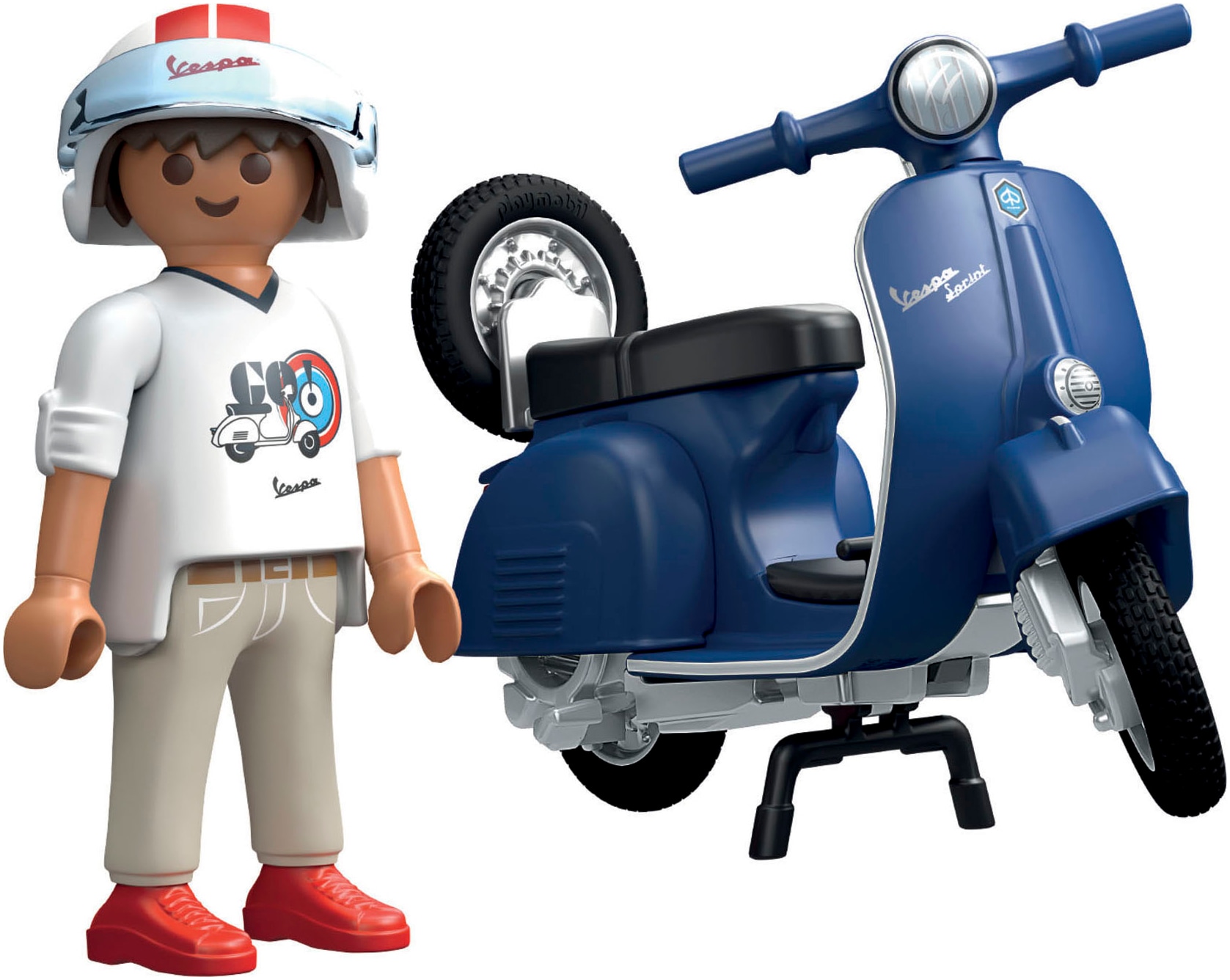 Playmobil® Jeu de construction »1969 Vespa 150 Sprint Veloce, Blau (71622), Vespa« fabriqué en Europe