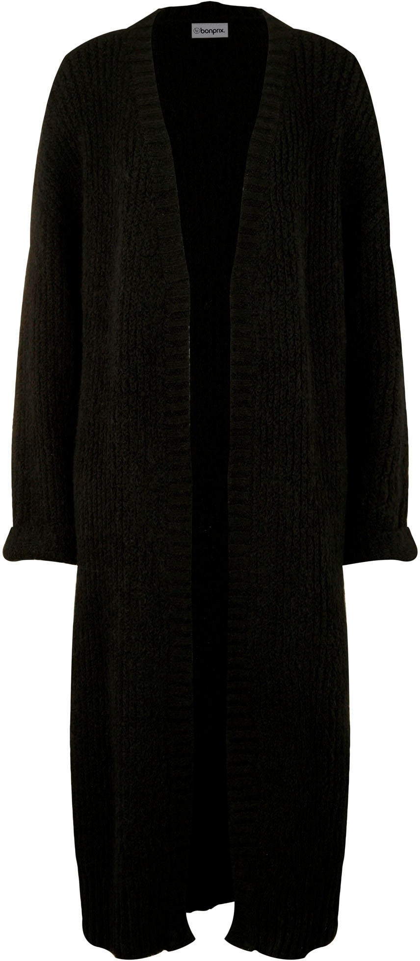 bonprix Manteau en tricot aus Baumwollmischung, Oversize-Look, Loose fit, unifarben