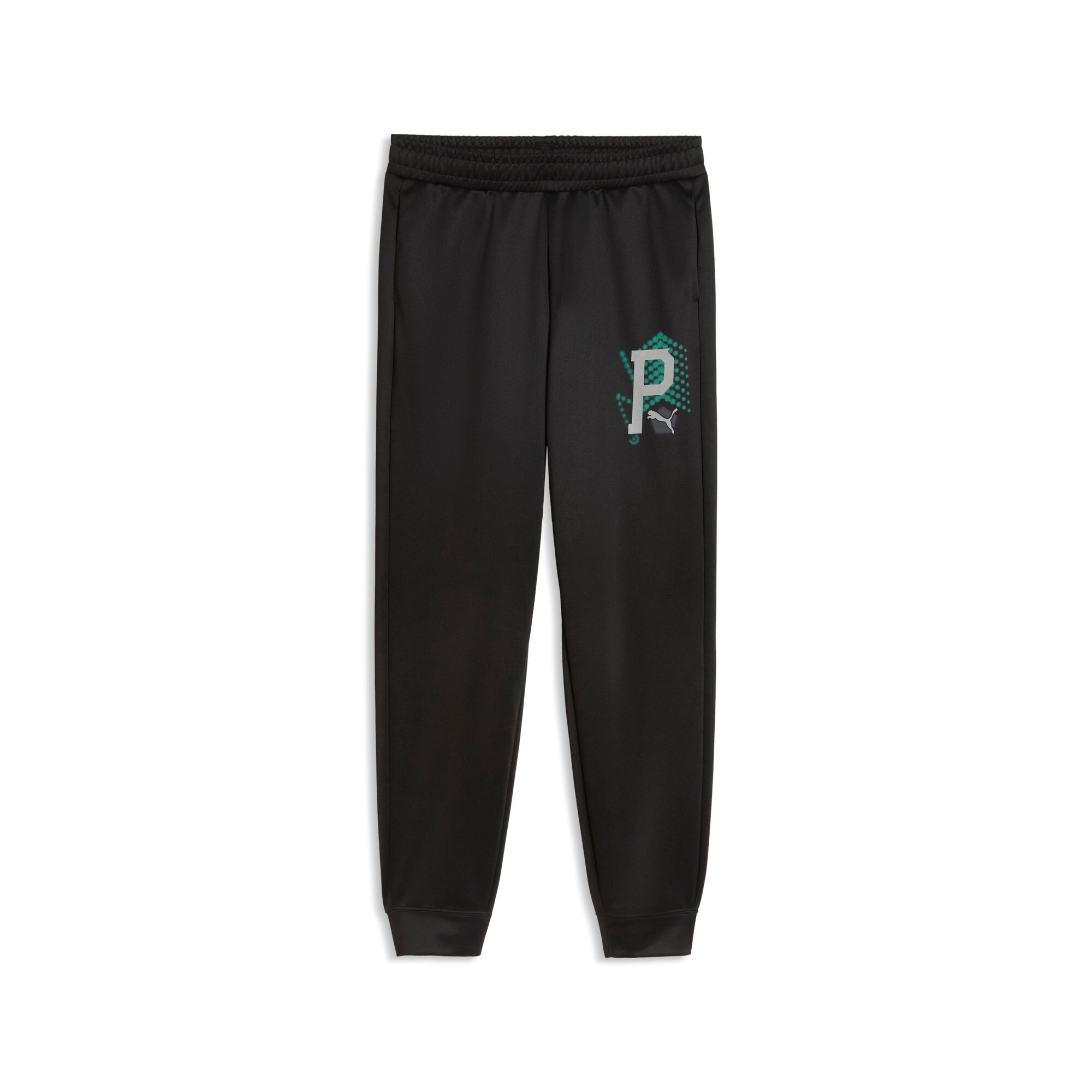 PUMA Pantalon de survêtement »ACTIVE SPORTS POLY PANTS B«  avec poches fendues, Regular Fit, avec applications imprimées