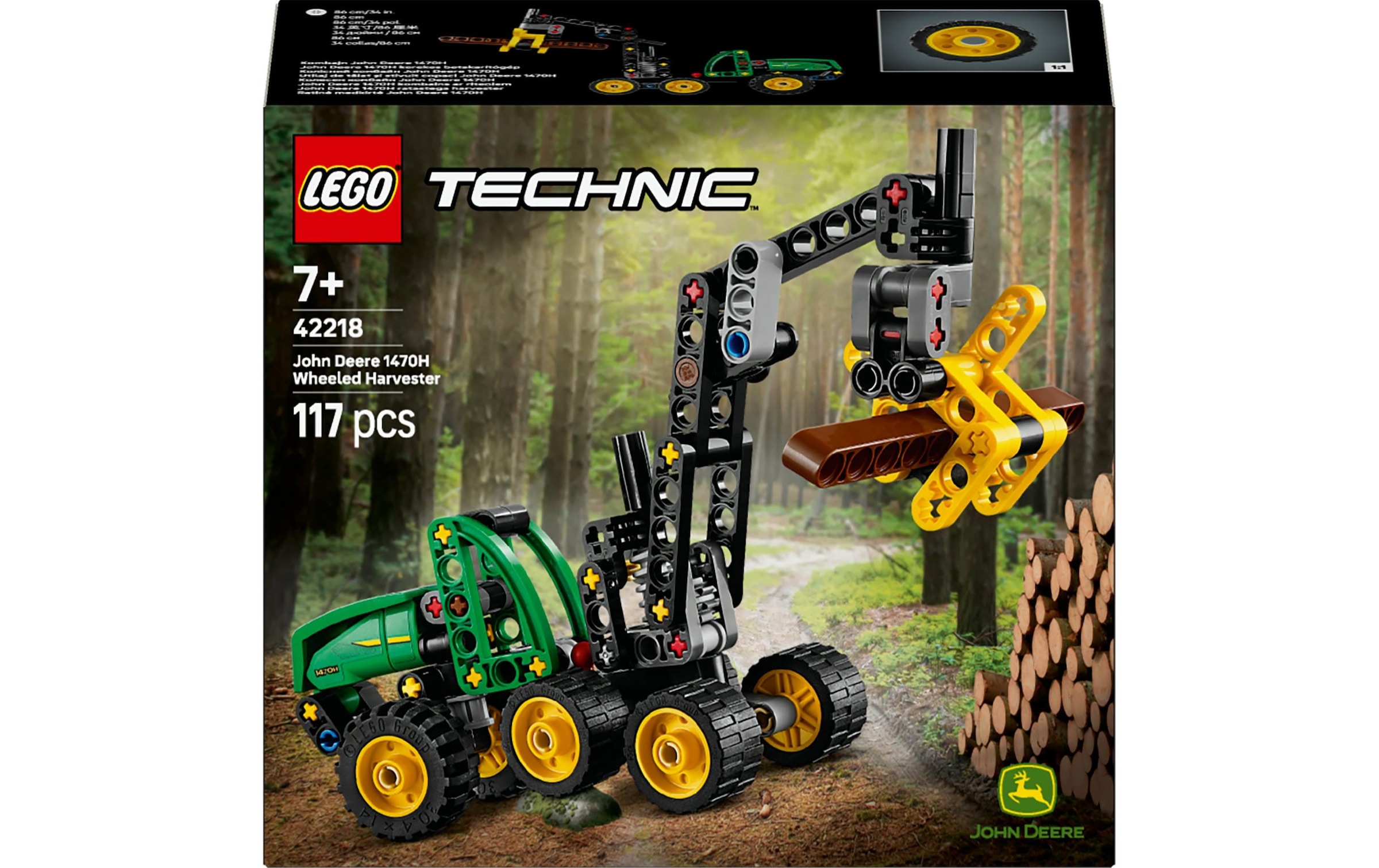 LEGO® Konstruktionsspielsteine »Technic John Deere 1470H Rad-Harvester 42218«