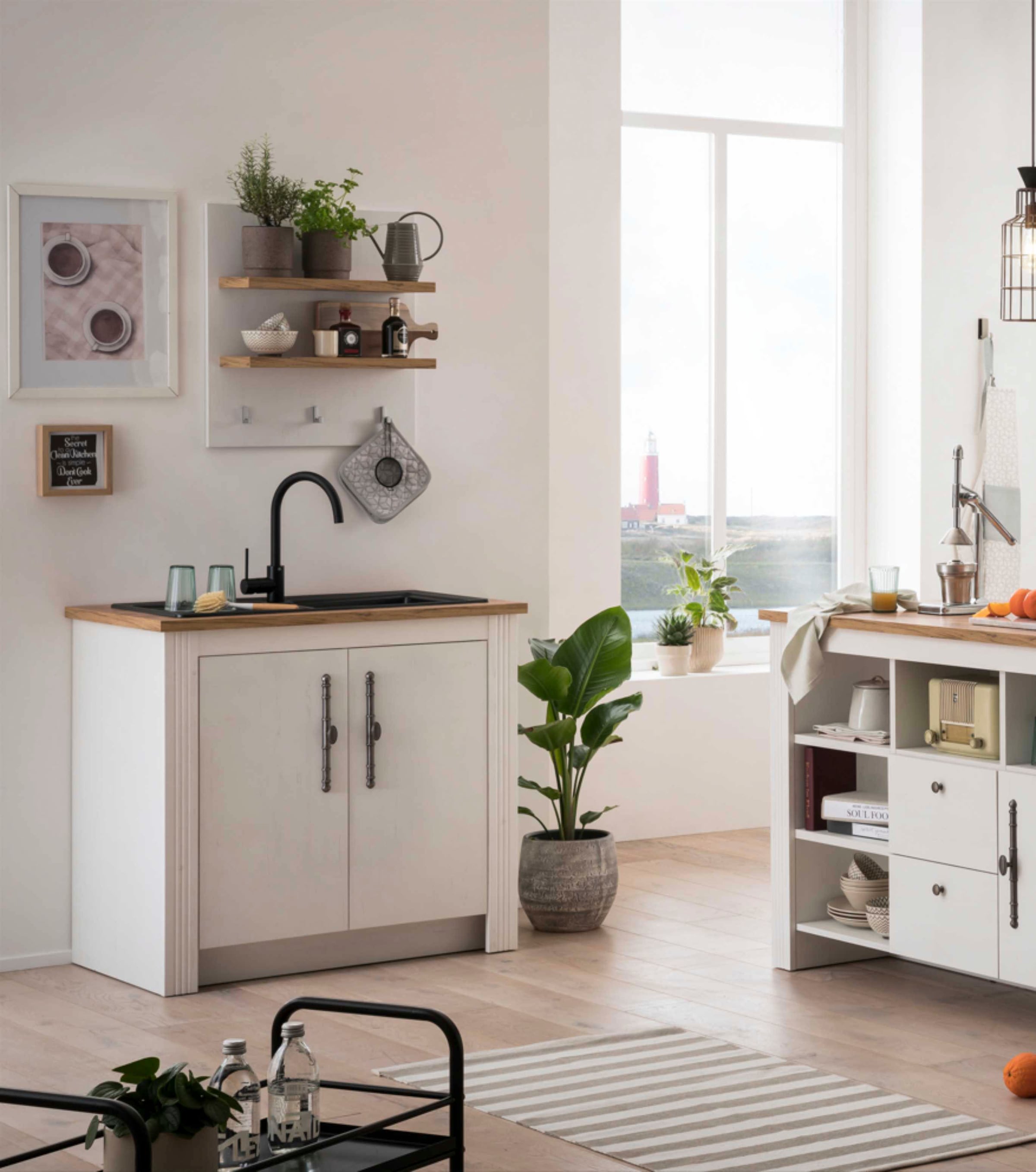GOODproduct Kitchenette »KS-Westminster« Breite 96 cm, ohne E-Geräte