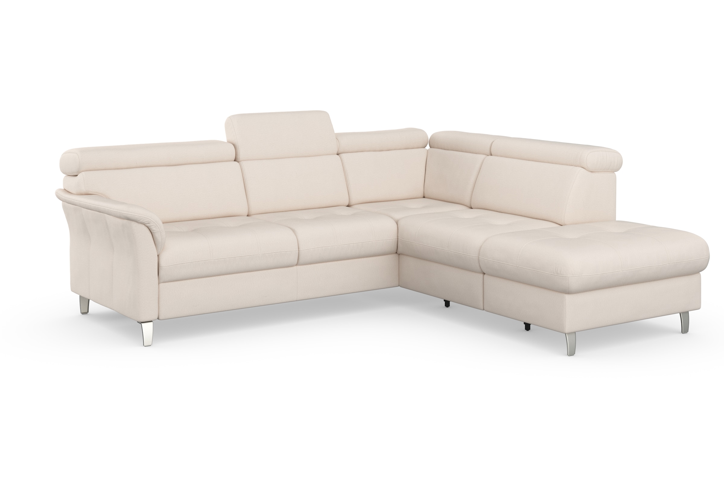 sit&more Canapé d'angle »Marano L-Form« inklusive Kopfteilverstellung, wahlweise mit Bettfunktion, Bettkasten