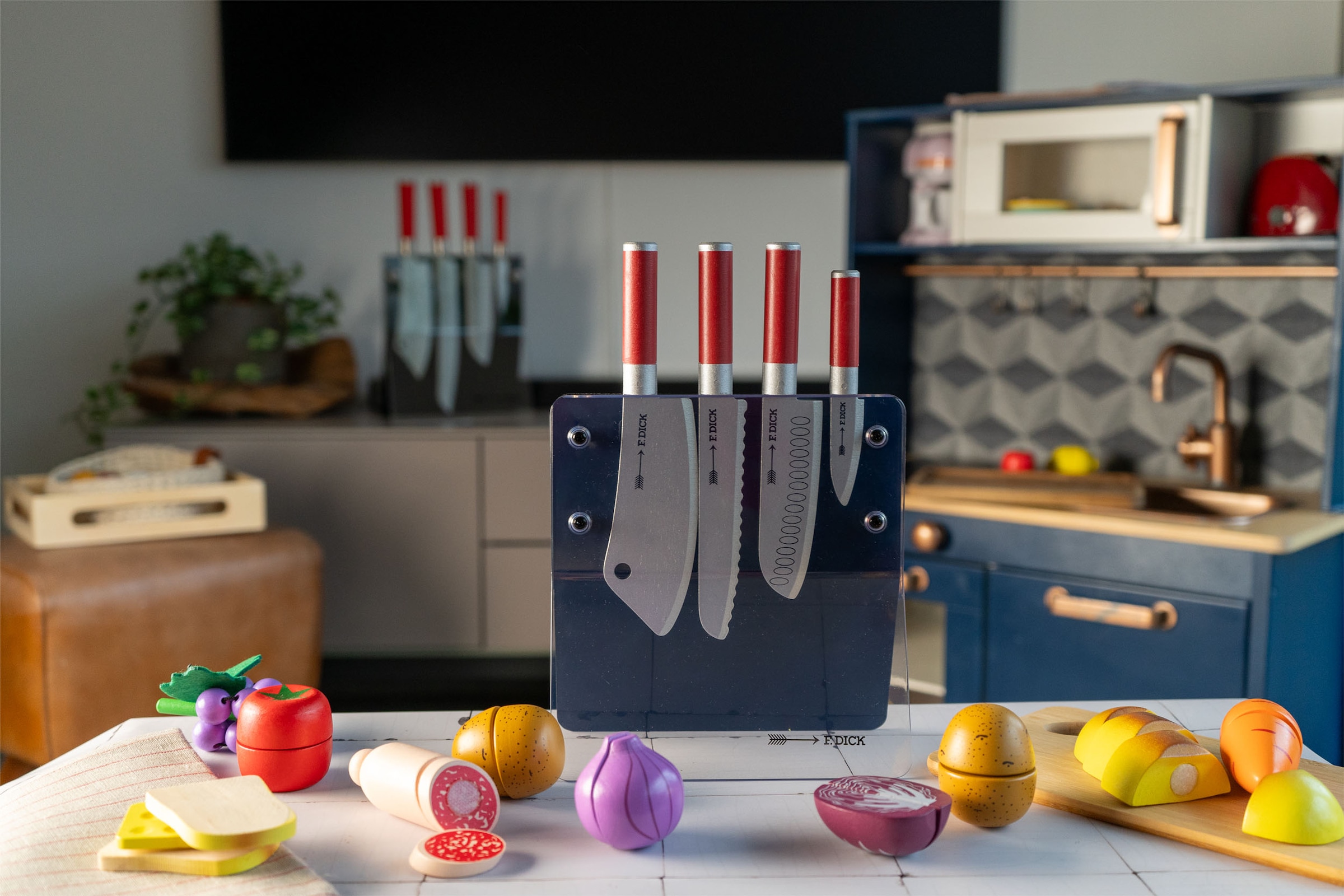 Tanner Spielbesteck »F. Dick Messer Set inkl. Messerblock« aus Holz, FSC® - schützt Wald