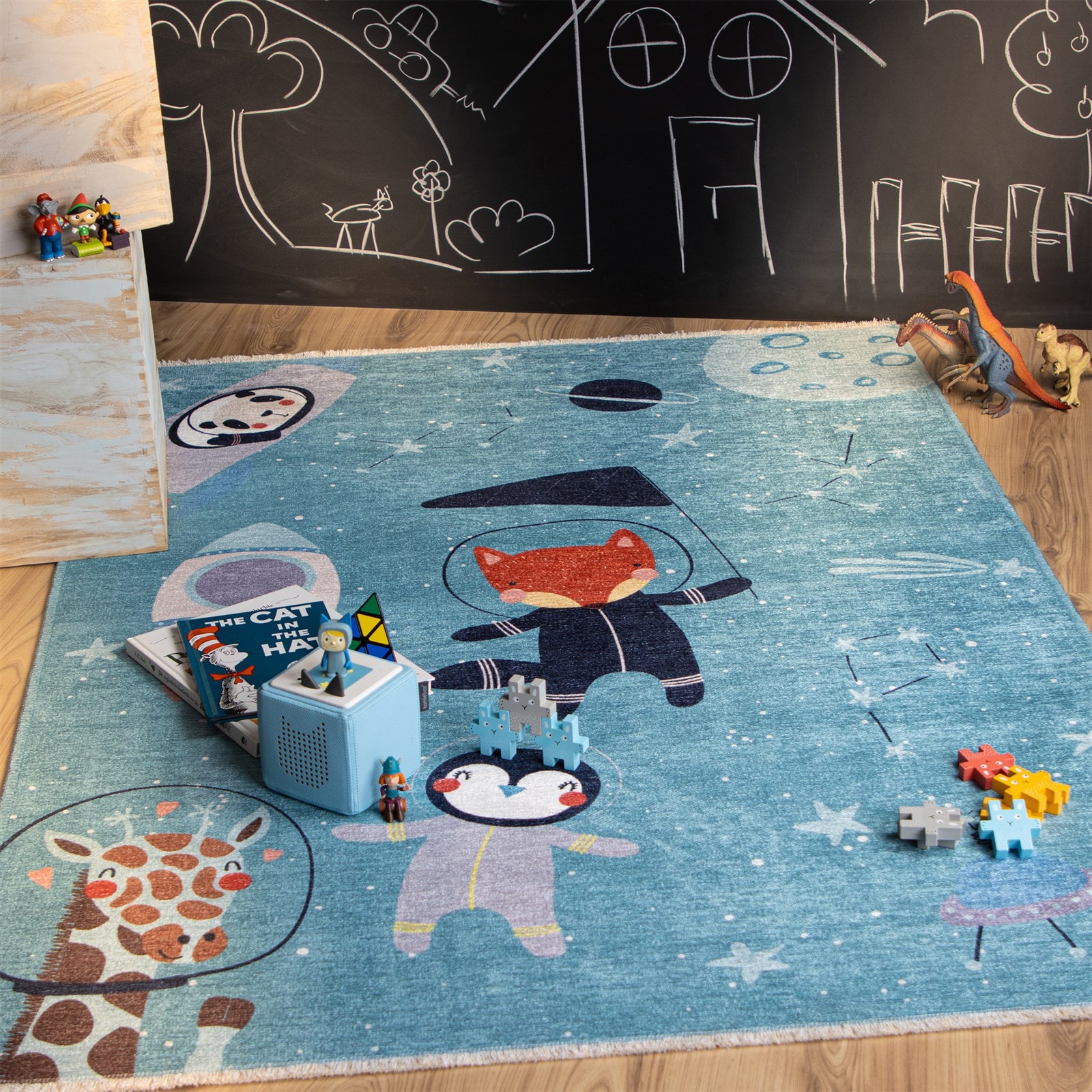 Kayoom Tapis pour enfants »Joanna 610« Rectangulaire 6 mm Höhe poils courts, motif moderne, déco, laine