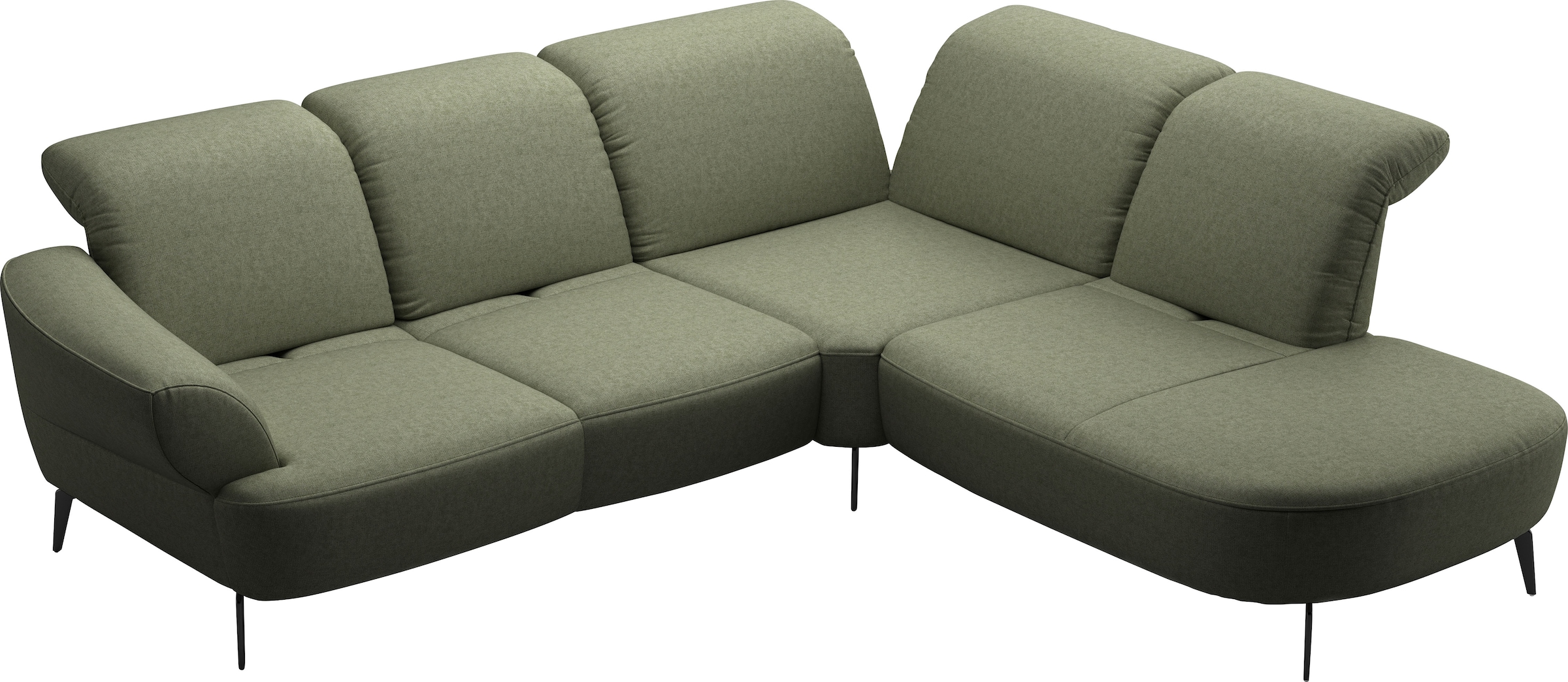 sit&more Ecksofa »Dance, L-Form, inkl. Sitztiefenverstellung« inkl. Click&Seat, optional mit Kopfteilverstellung