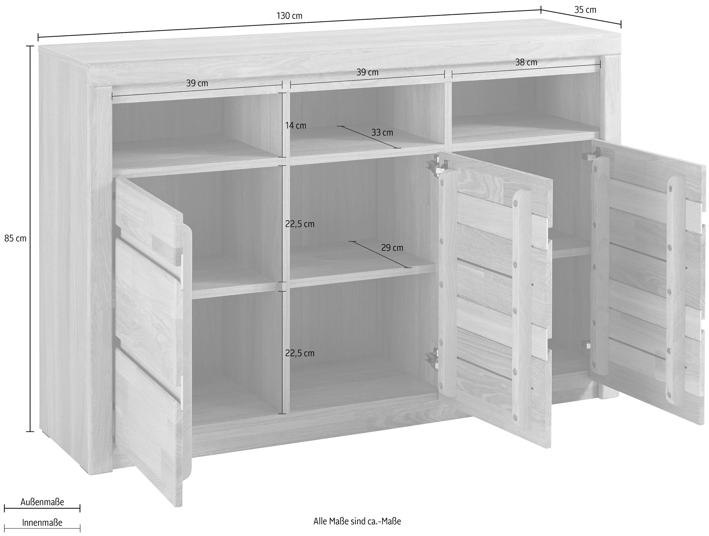 GOODproduct Commode »Silkeborg« Breite 130 cm