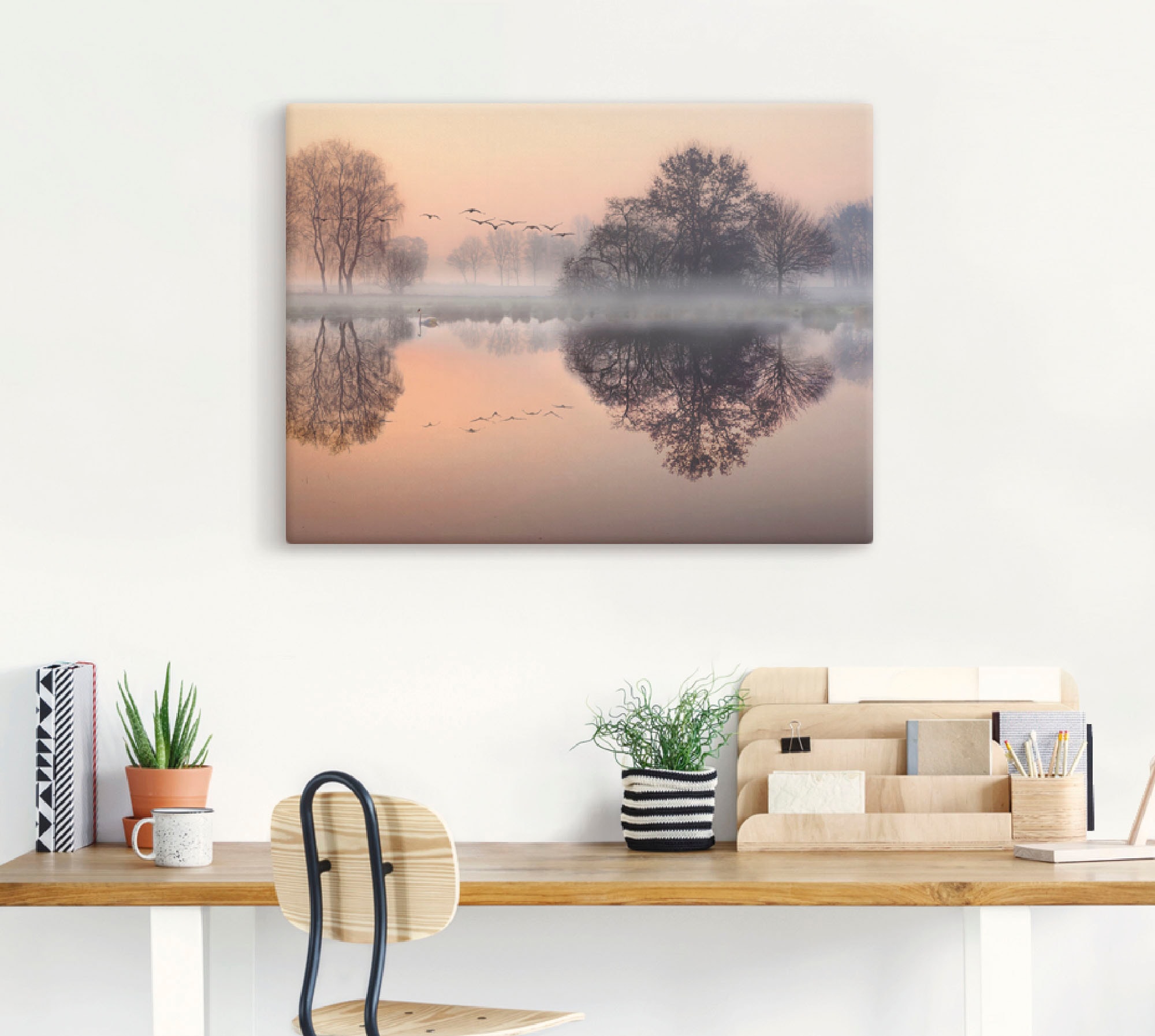 Artland Wandbild »Früh morgens am See....« Gewässer 1 Stk. tlg. als Leinwandbild, Poster, Wandaufkleber in verschied. Grössen