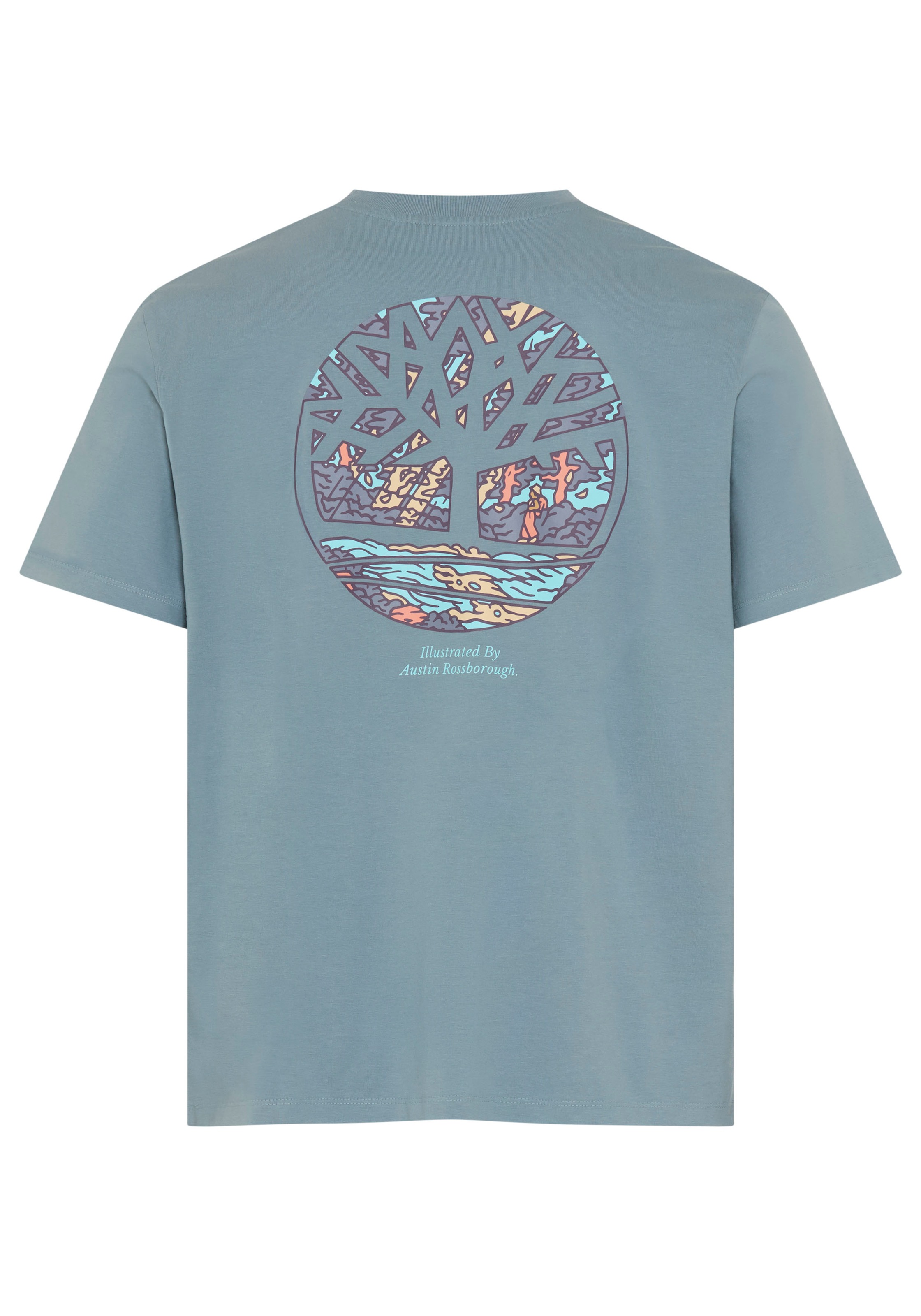 Timberland T-shirt »Illustrated Tree Logo Back Graphic« für sportliche Aktivitäten, sportlicher Stil, Kurzarmdesign