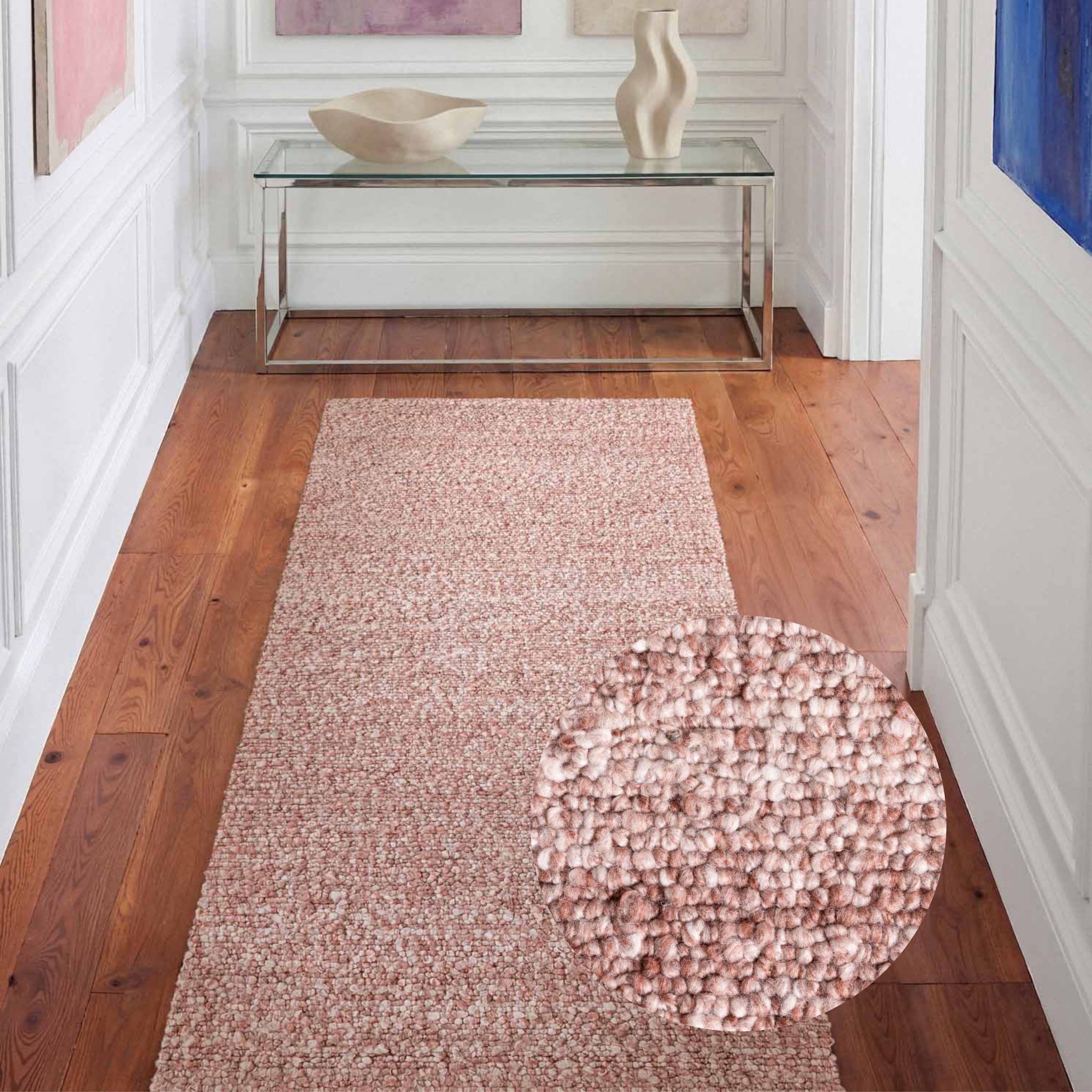 Ted Baker Teppich »Soft Bouclé Portobello , auch als Läufer« rechteckig 10 mm Höhe Woll-Optik, Bouclé Meliert, Wohnzimmer, Esszimmer, Schlafzimmer, Flur