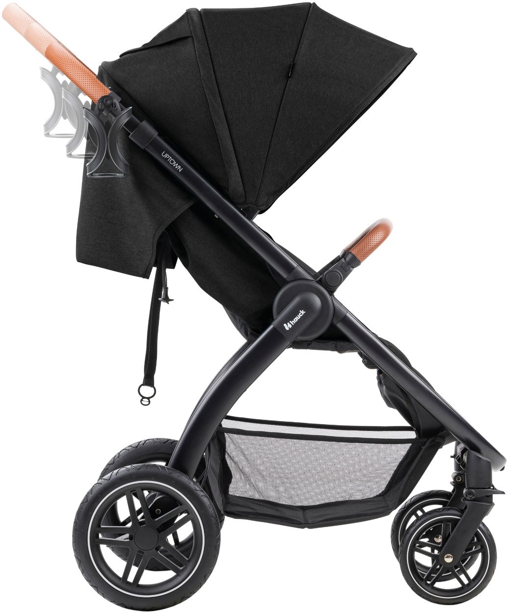 Hauck Poussette pour enfants »Uptown, Black Melange« 22 kilos bis 22 kg belastbar