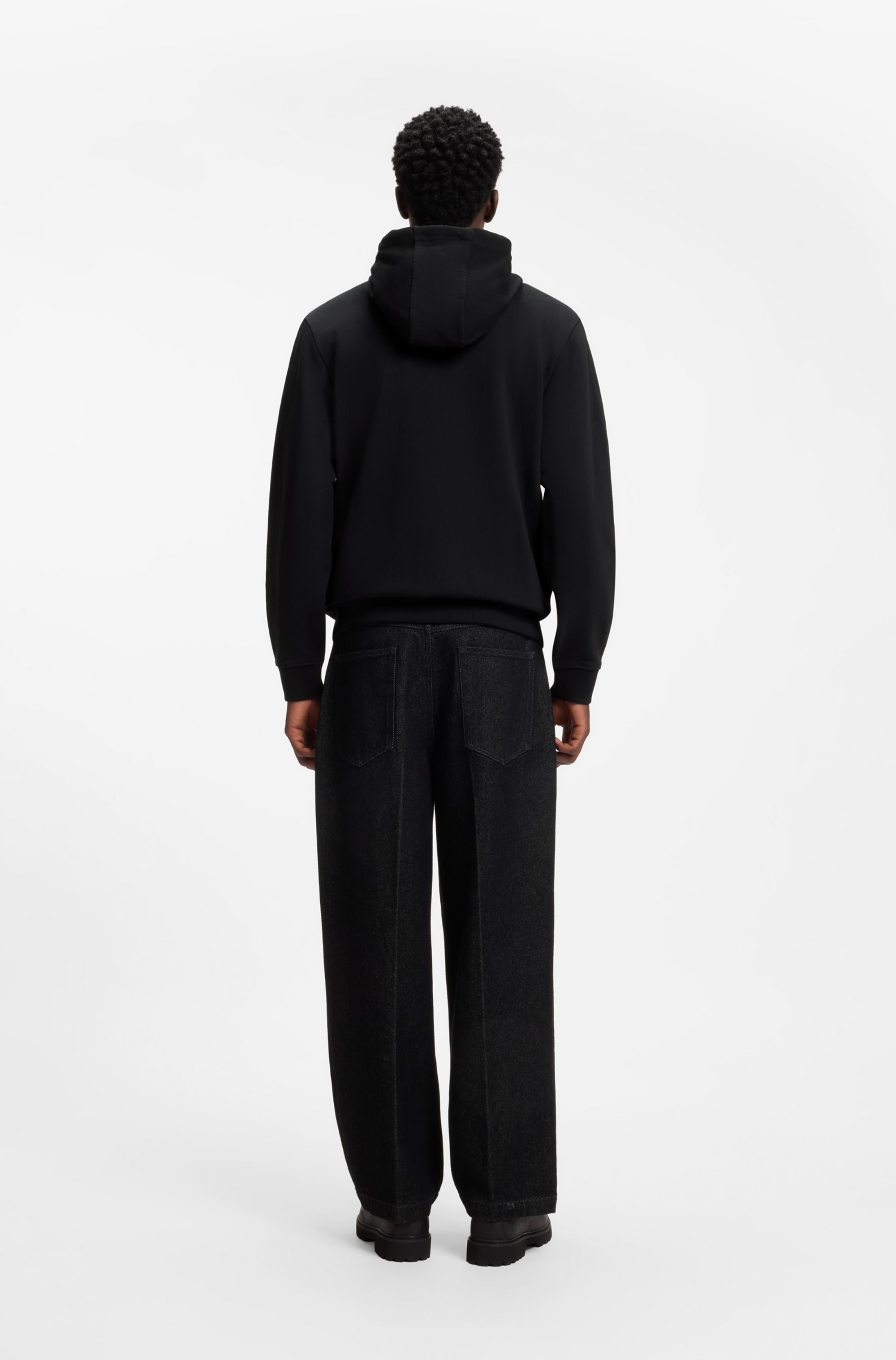 HUGO Sweat à capuche »Daple« Capuche avec cordon, coupe régulière, label tissé HUGO