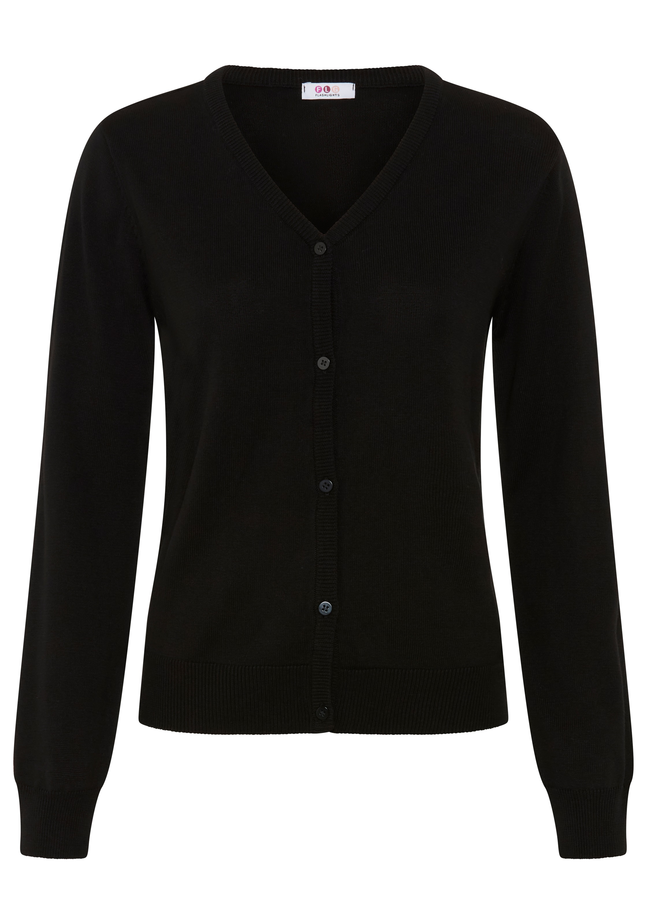 Flashlights Veste en tricot tricot léger de mi-saison avec patte de boutonnage
