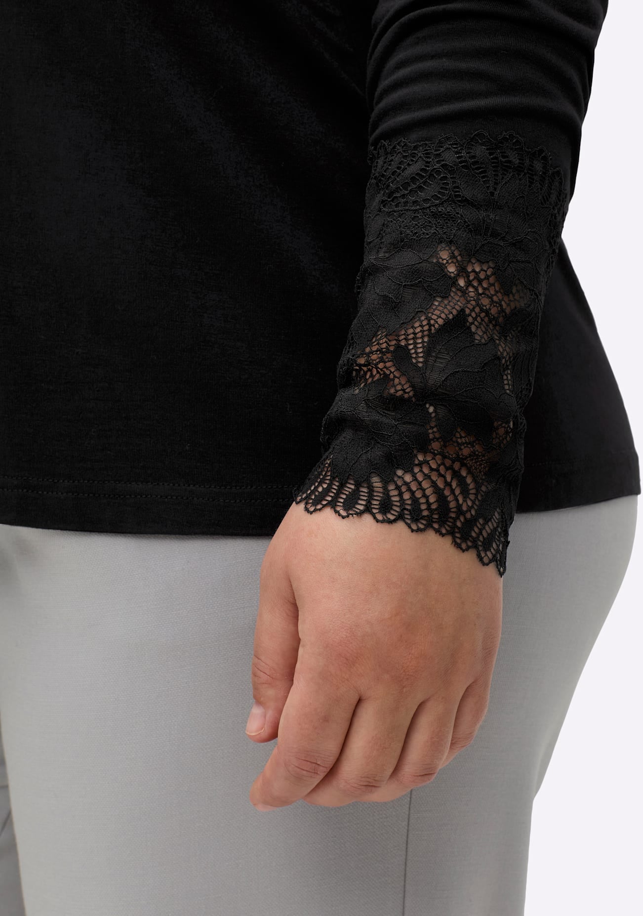 sheego by Joe Browns T-shirt à col montant »Shirt« 1 cuis