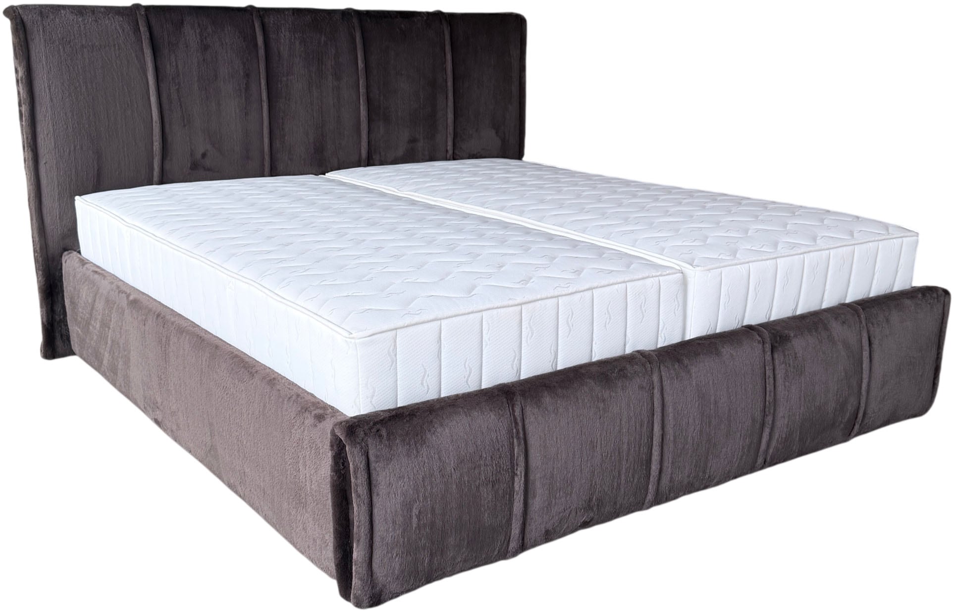 GOODproduct Polsterbett »EVELLINA in der Grösse 180x200 cm, mit Fellimitat bezogen« wahlweise mit Lattenrost und King-Matratze (28cm)