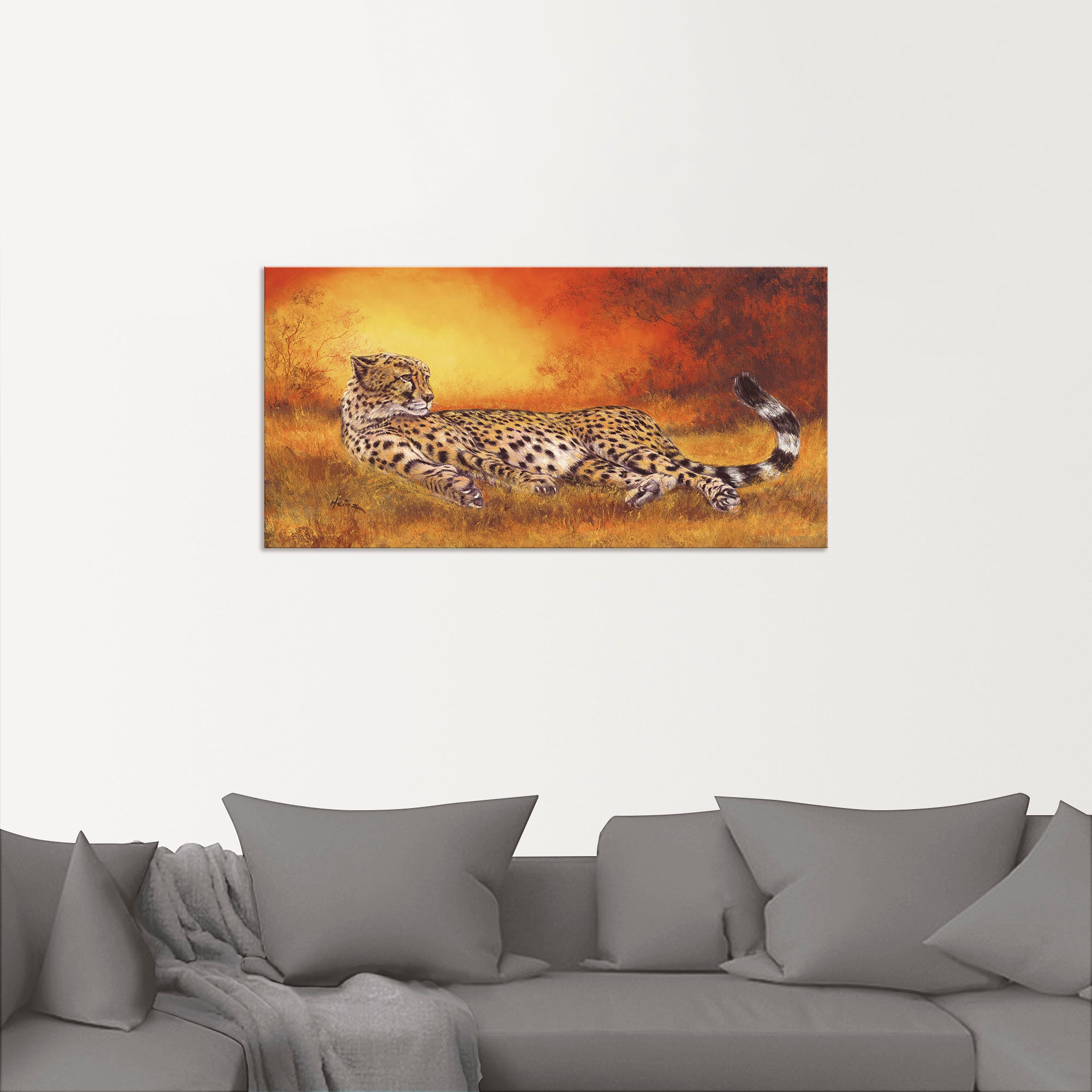 Artland Wandbild »Gepard« Geparden Bilder 1 Stk. tlg. als Alubild, Leinwandbild in verschied. Grössen