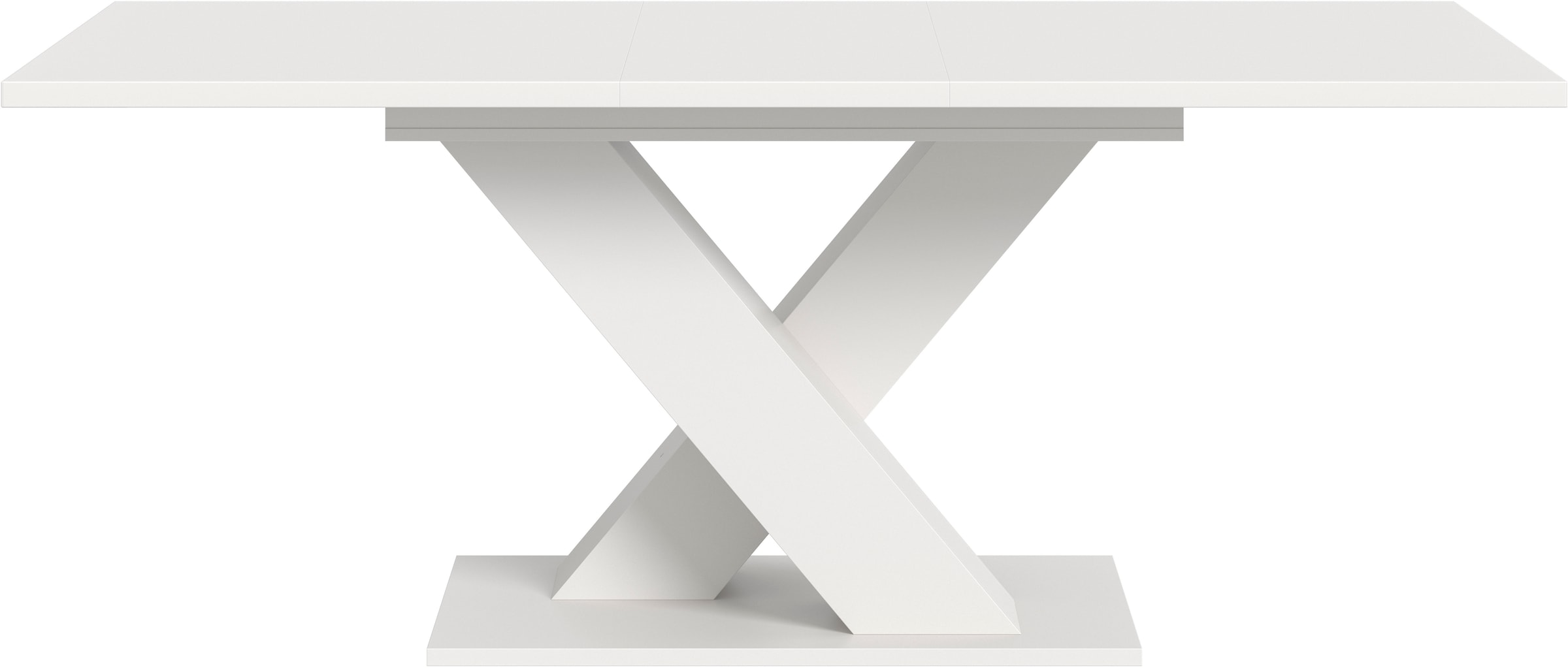 INOSIGN Table de salle à manger »Motus, ausziehbar 150 -190 cm, inklusive 40 cm Einlegeplatte« Set, 1 cuis tlg. X-Gestell mit Bodenplatte, Tisch, Küchentisch, Esszimmer, Küche