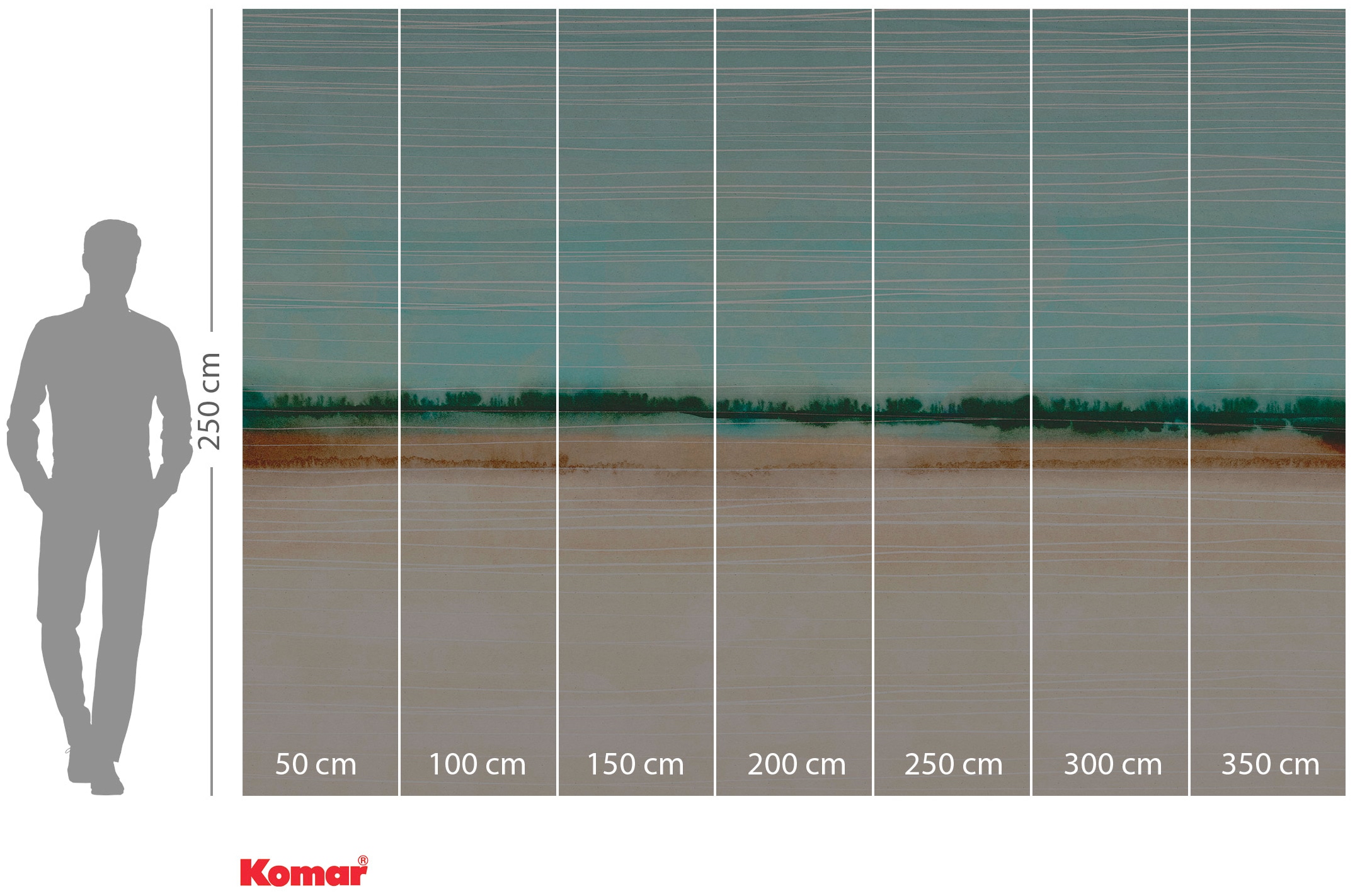 Komar Papier peint intissé »Digitaldruck Vlies -  Drift - Grösse 350 x 250 cm« imprimé Wohnzimmer, Schlafzimmer