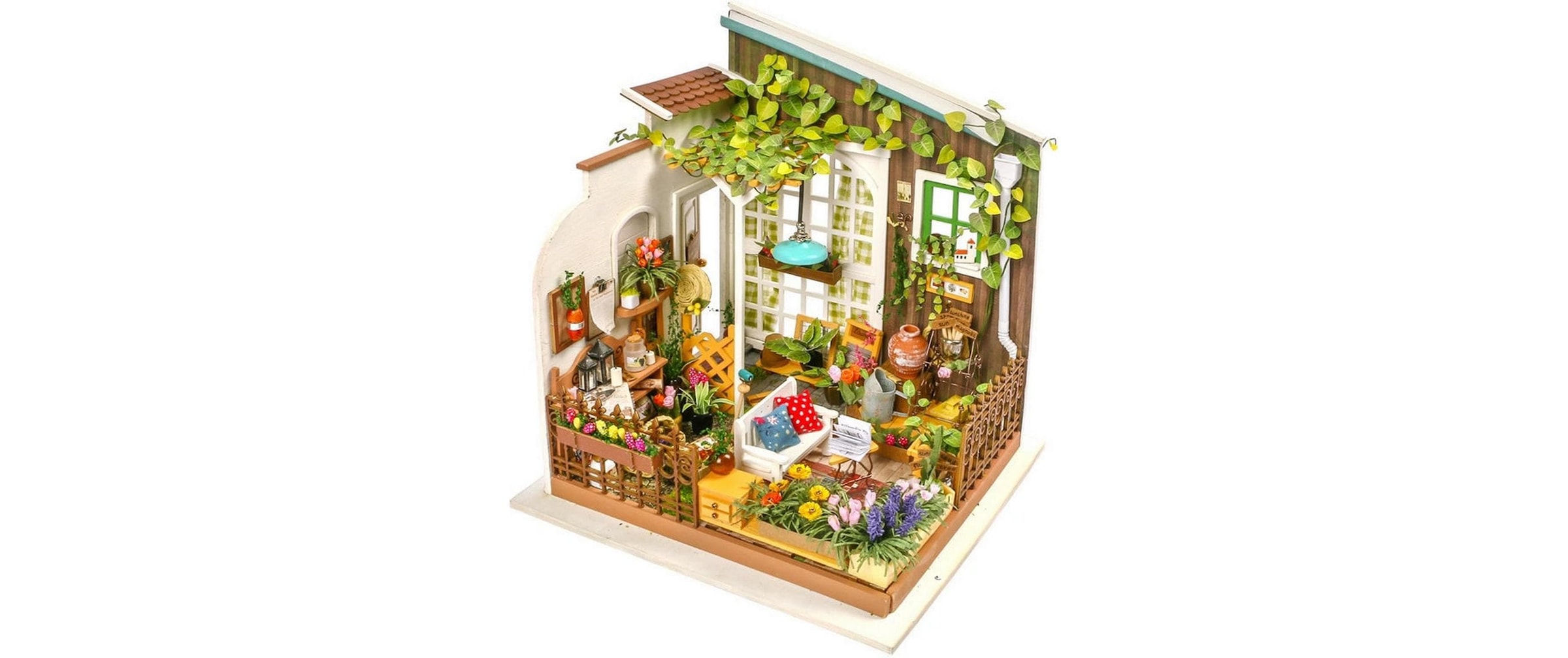  Modellbausatz »Rolife Miller's flower house Holzbausatz mit LED« 210 Stk. tlg.