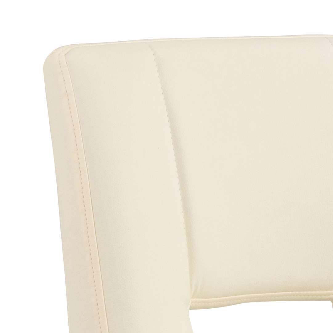 ACTONA GROUP Tabouret de bar »Sylvia Barstuhl, Höhenverstellbar, Chrom,« pied trompette, vérin à gaz, pivotant, coutures verticales, lot de 2