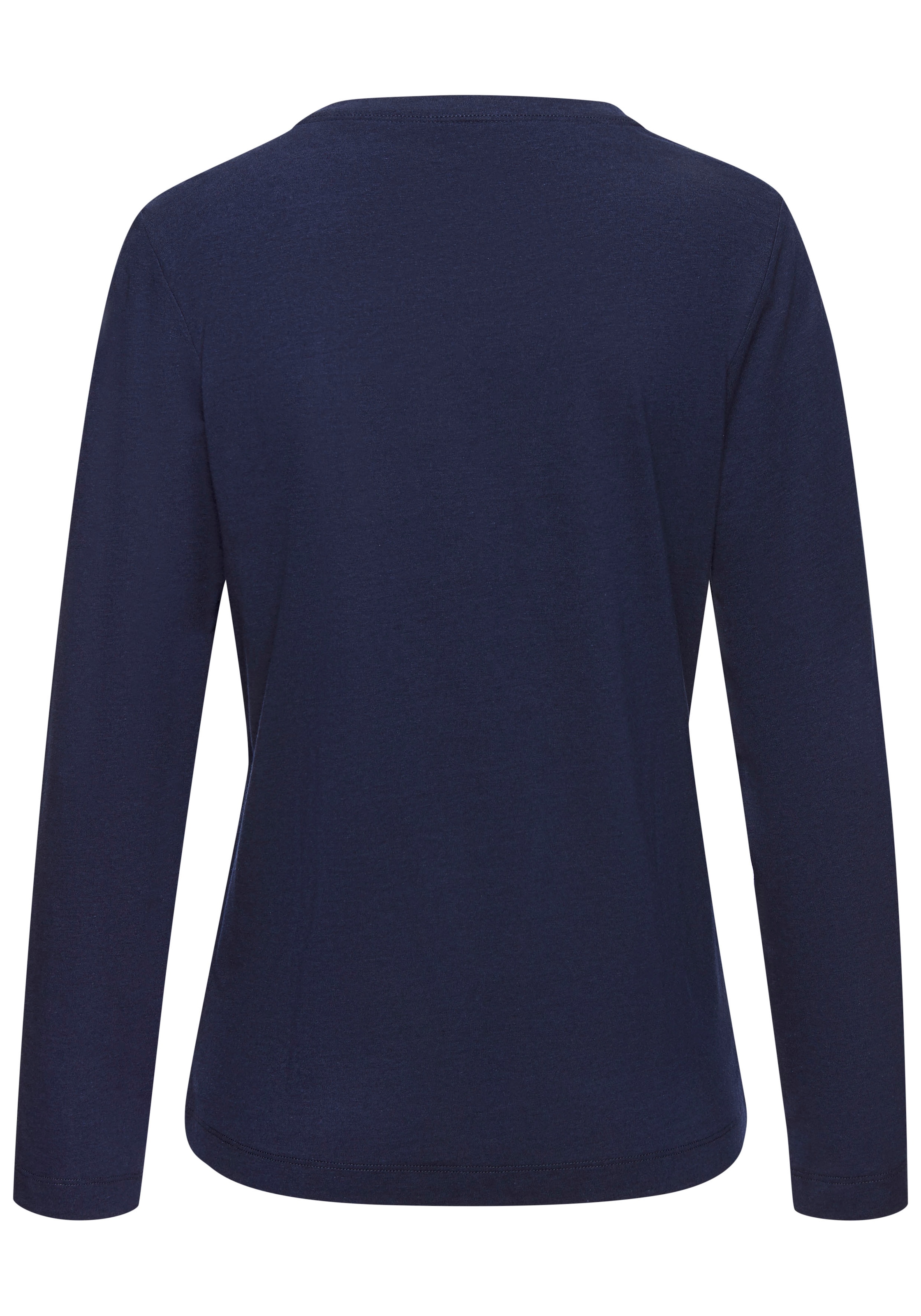 s.Oliver Pyjamaoberteil Mit kleinem Frontprint