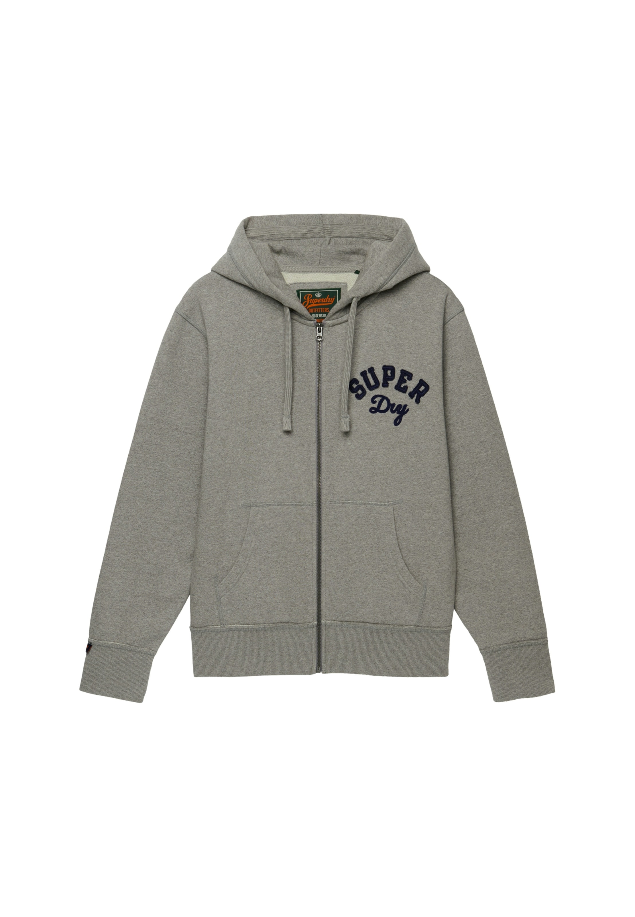 Superdry Sweat à capuche »VINTAGE ATHLETIC ZIPHOOD« en coton et molleton gratté, coupe ample, avec fermeture éclair