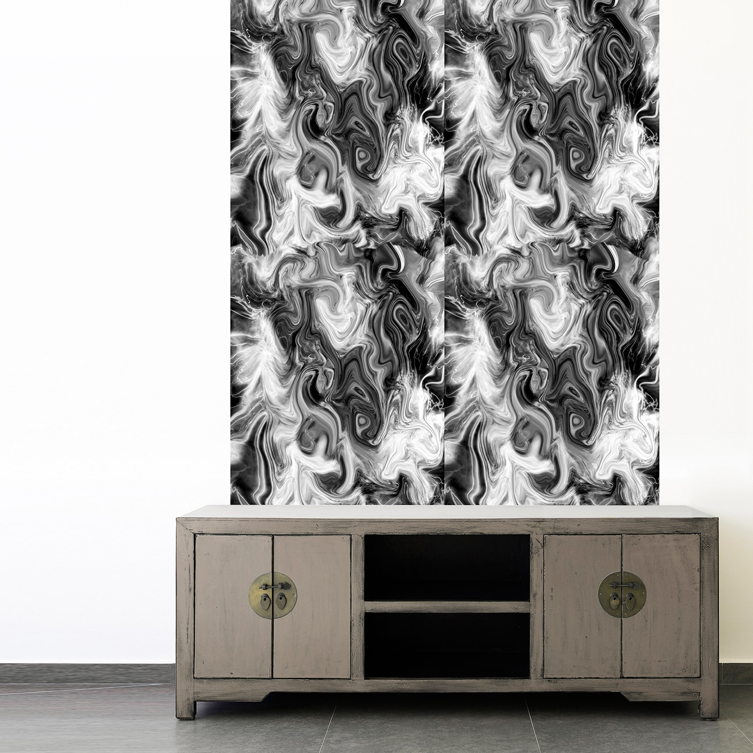 queence Papier peint vinyle »Maya« abstrait | imprimé 90x250cm, selbstklebend, kinderleichte Anbringung, , Sticker