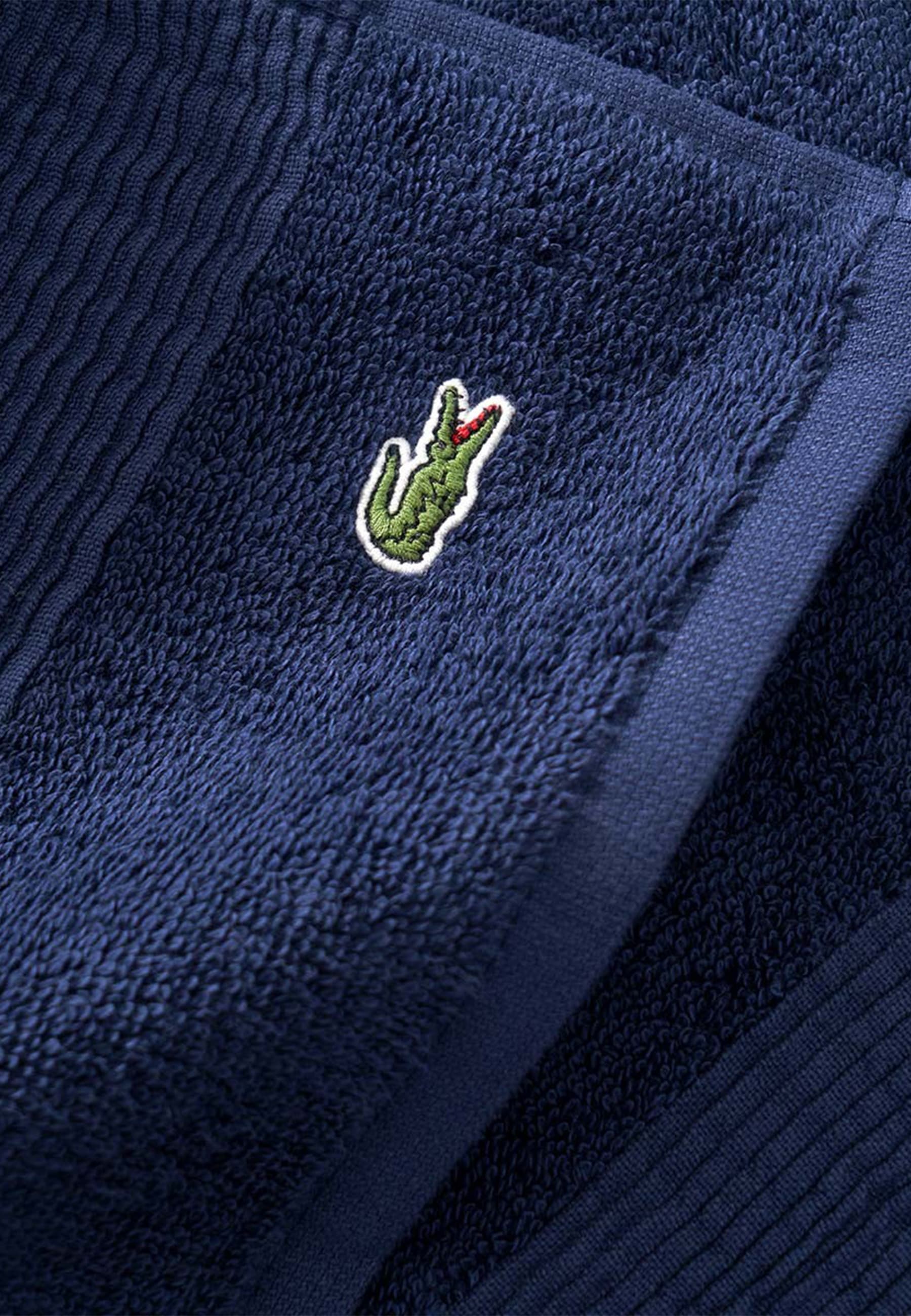 Lacoste Badematte »LLECROCO« Höhe 3 mm schnell trocknend mit Label-Applikationen
