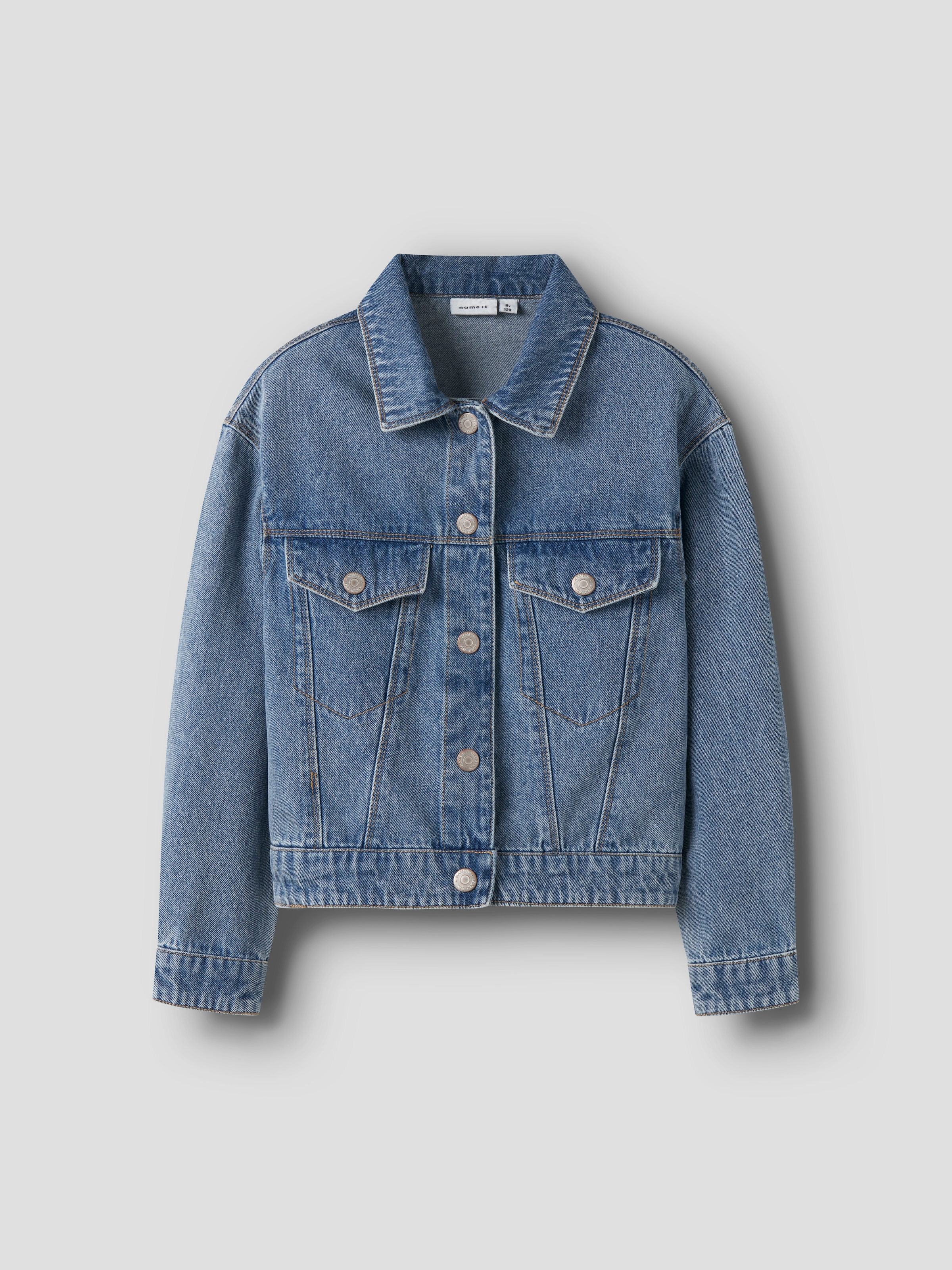 Name It Jeansjacke »NKFMILA DNM JACKET 8510-ZA NOOS« ohne Kapuze in leicht verkürzter, klassischer Form