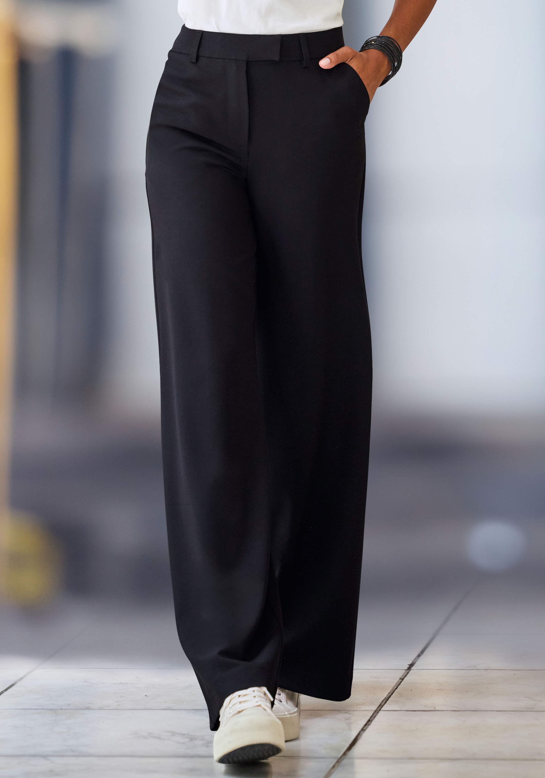 LASCANA Pantalon de costume  mit verstellbarem Bund, individuell regulierbar