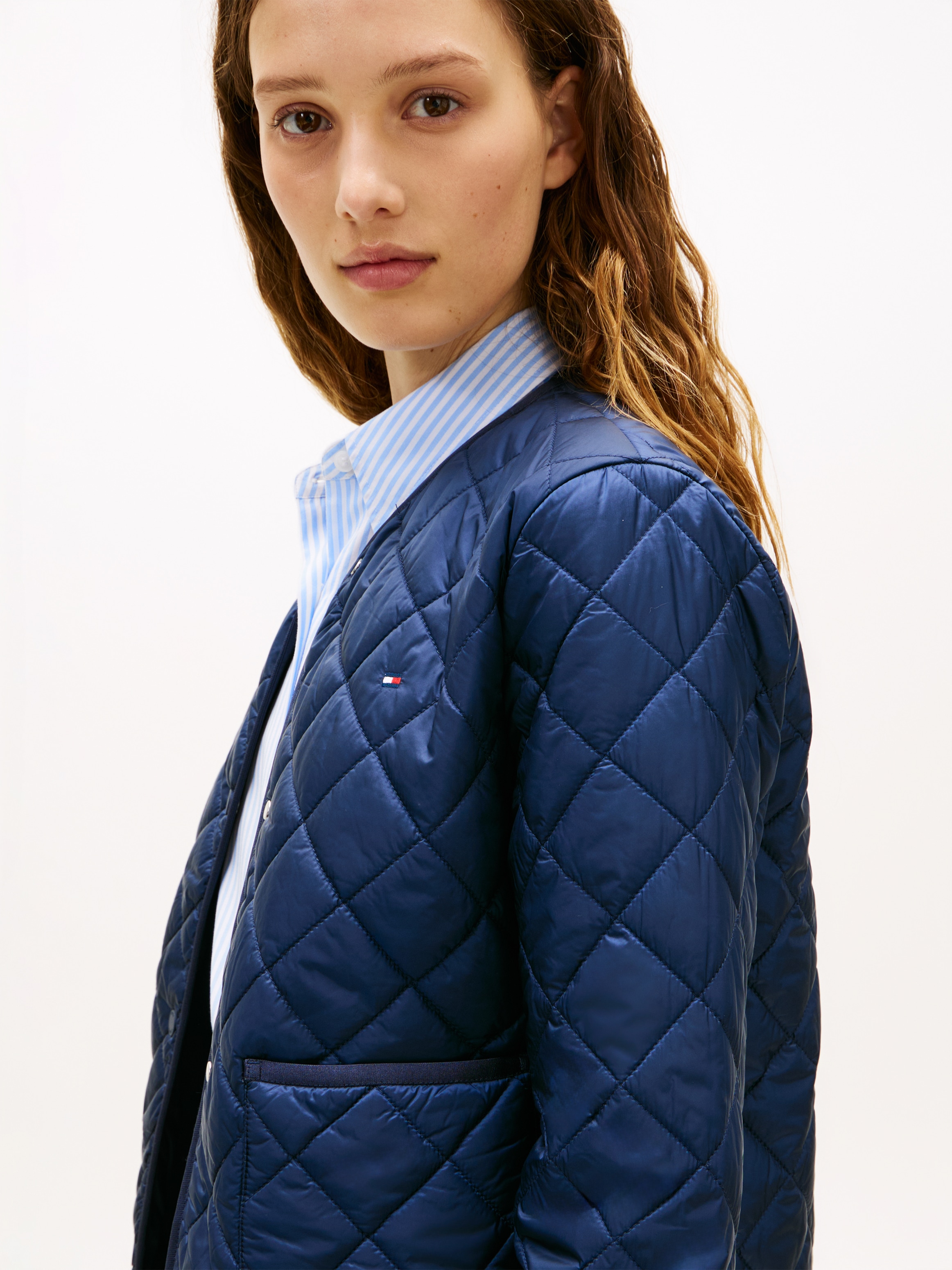 Tommy Hilfiger Veste matelassée »LW PADDED REG QUILTED JACKET« Longueur légèrement raccourcie, coupe régulière