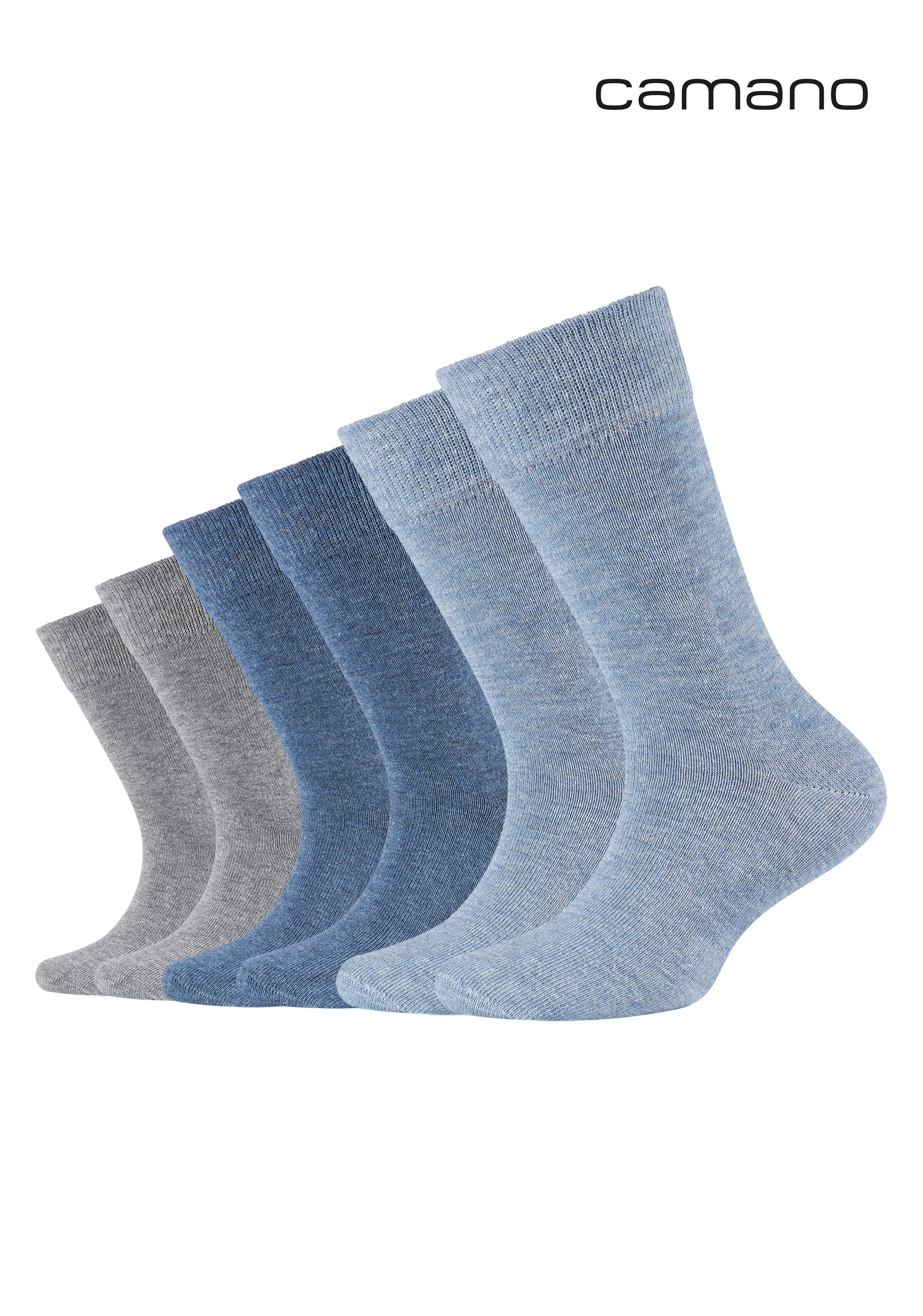 Camano Socken »ca-soft« 6 Paar,  mit Komfortbund und gepolsterten Zehen-/Fersenbereich