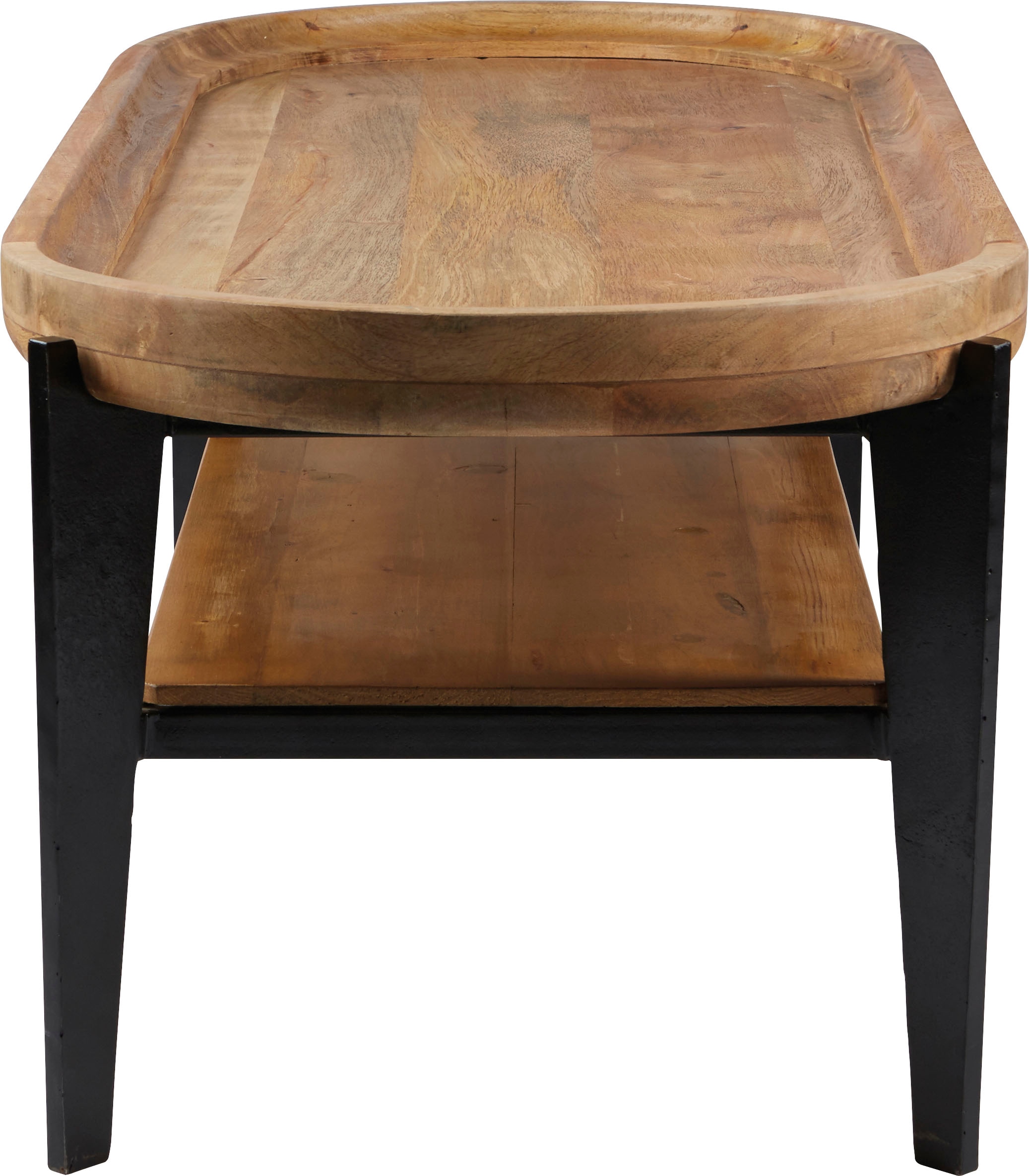SIT Couchtisch »Telč aus Mangoholz mit Tablett & Metallgestell« Abnehmbare Tischplatte als praktisches Serviertablett nutzbar
