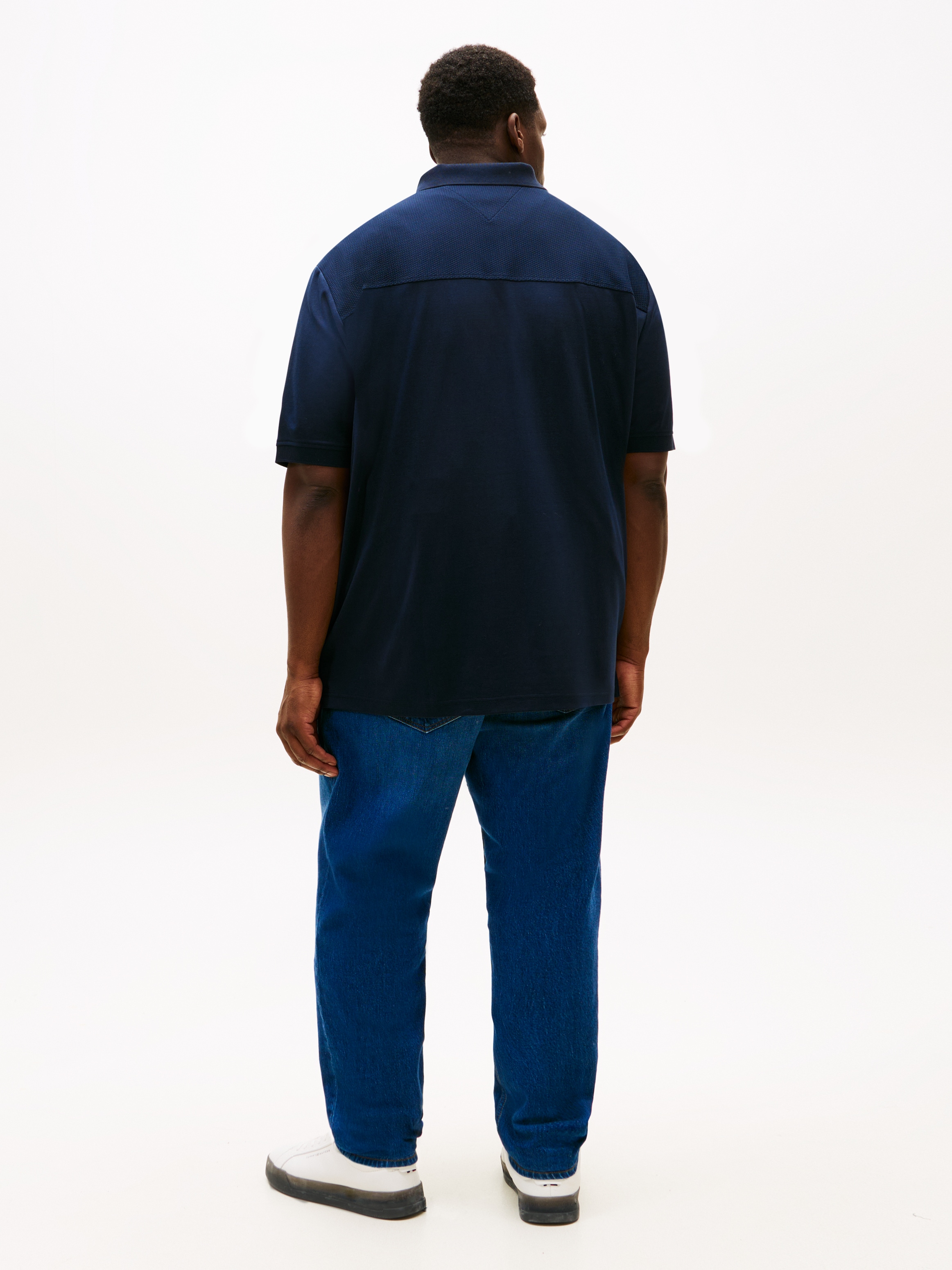 Tommy Hilfiger Big & Tall Poloshirt »BT-LIQUID COTTON RWB ZIP« Grosse Grossen, Polokragen mit Reissverschluss