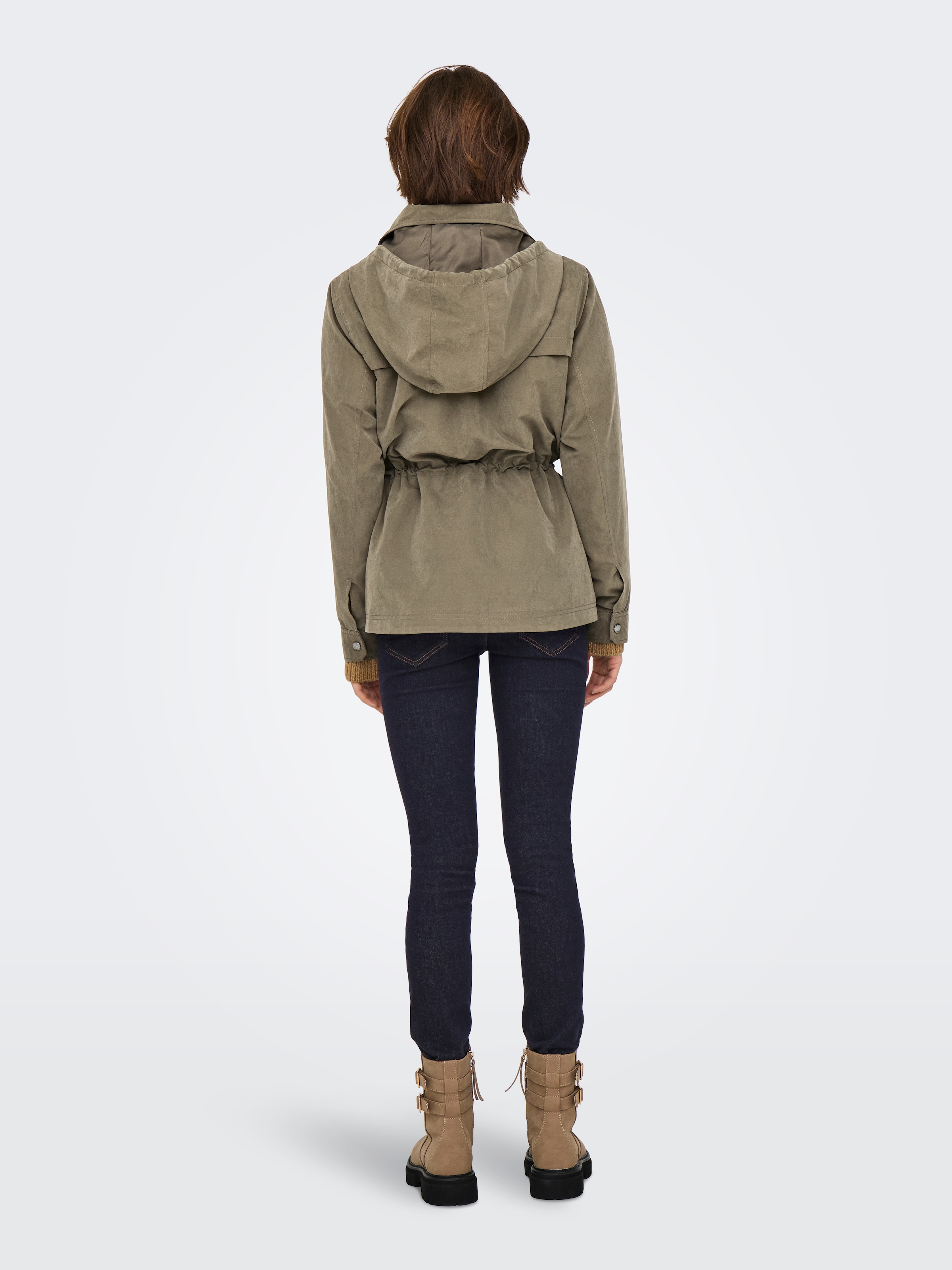 ONLY Parka »ONLNEWSTARLINE SPRING JACKET CC OTW« avec capuche avec fermeture éclair continue et dissimulée