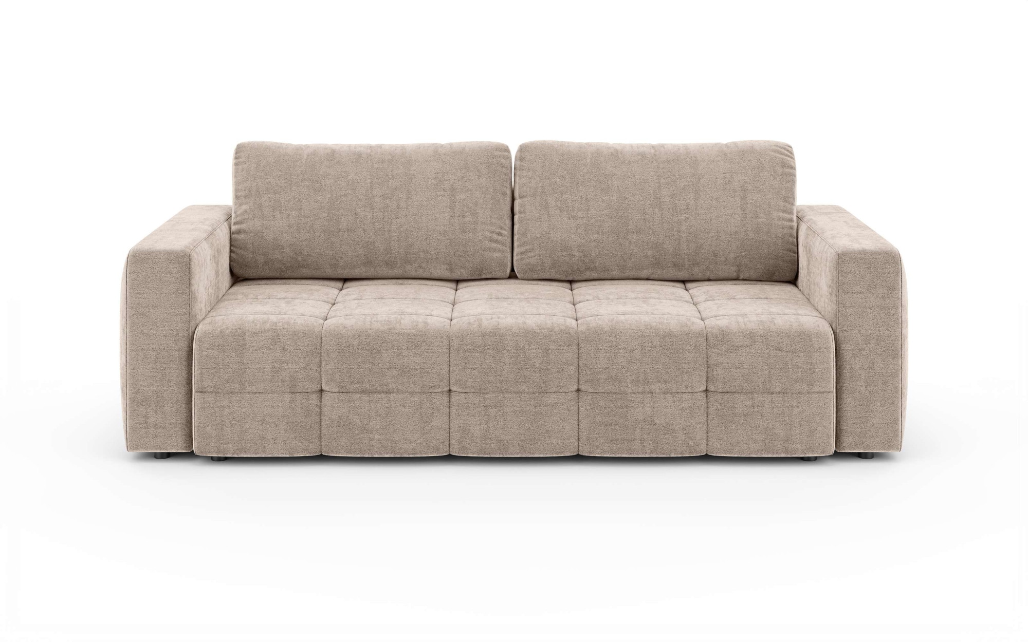 GOODproduct 3-places »JONNO Schlafsofa mit Bettkasten, komfortables Sitzgefühl, Breite 242cm« Liegefläche 150x193cm, inklusive Rückenkissen, moderne Steppung