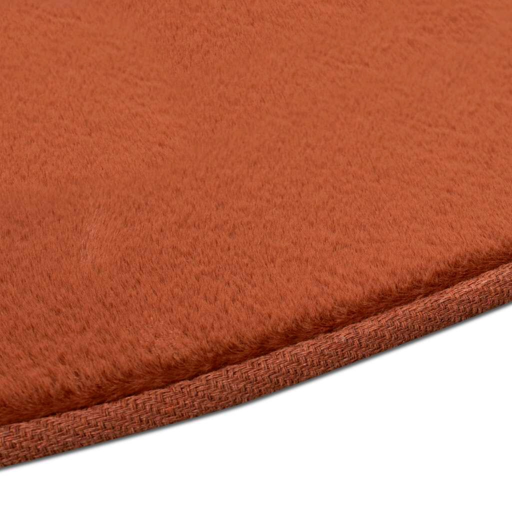 Carpet City Tapis à poils longs »TOPIA400« Rond 21 mm Höhe besonders weich und kuschelig durch Polyester, Uni-Farben