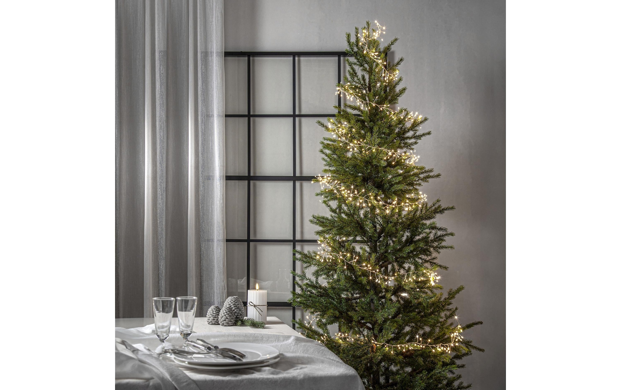   Guirlande lumineuse »Lichterkette Dew Drop IP20, Warmweiss, 100 LED«