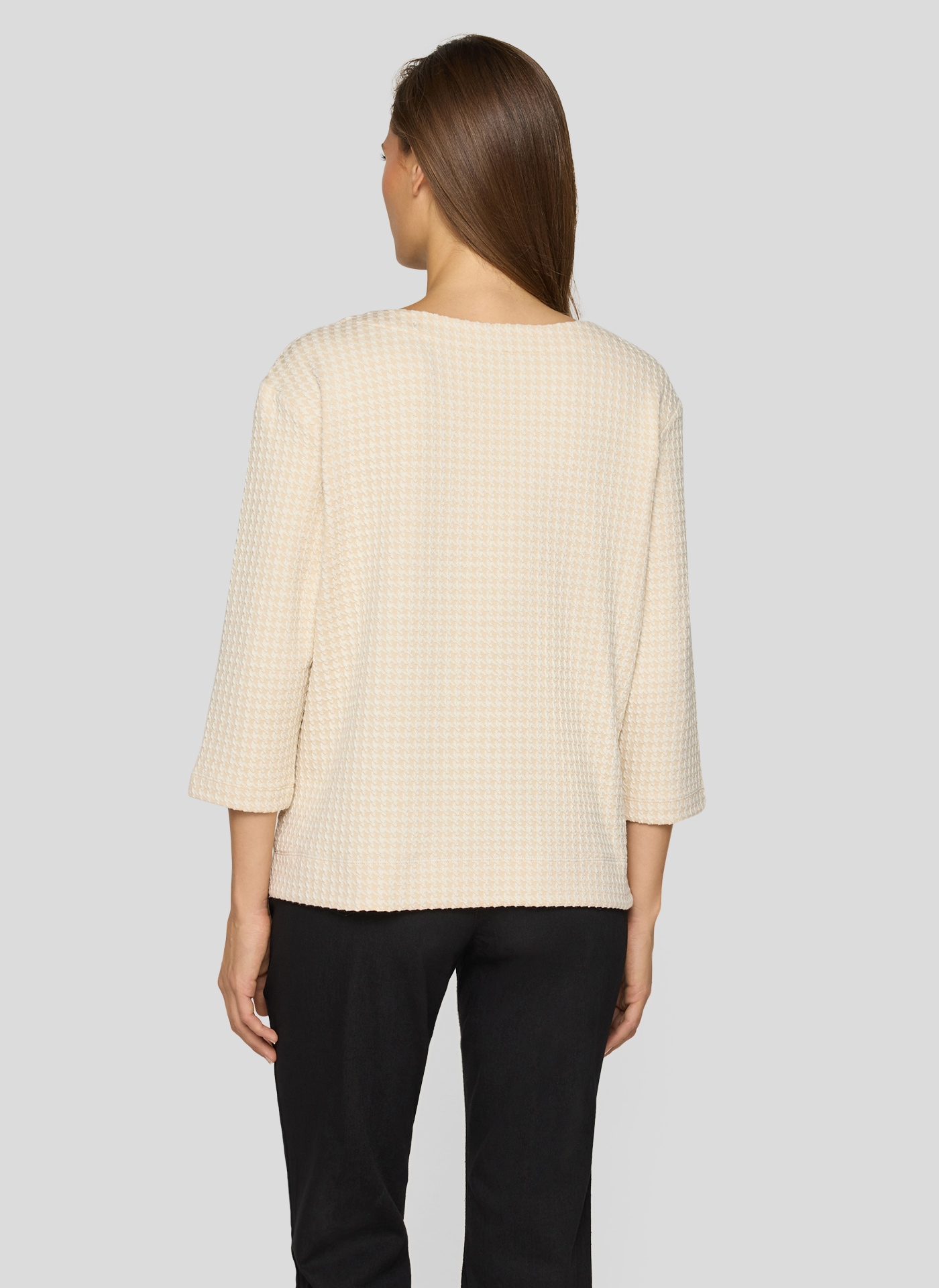 Rabe T-shirt à manches 3/4 mit grafischem Muster