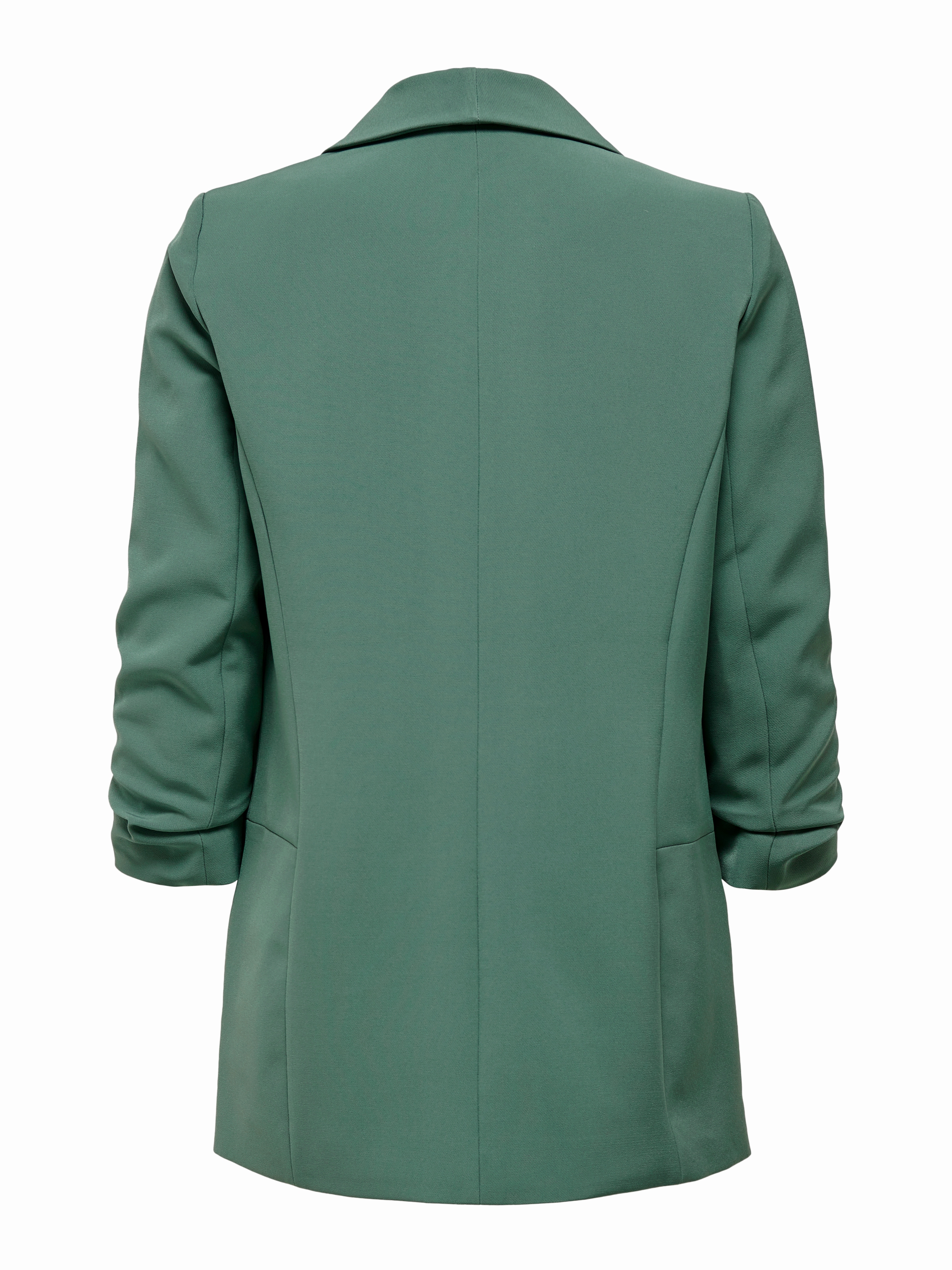 ONLY Blazer court »ONLELLA – Femininer Blazer mit 3/4-Ärmeln und Raffung«, regular fit, casual, Web, Kunstfaser, V-Ausschnitt
