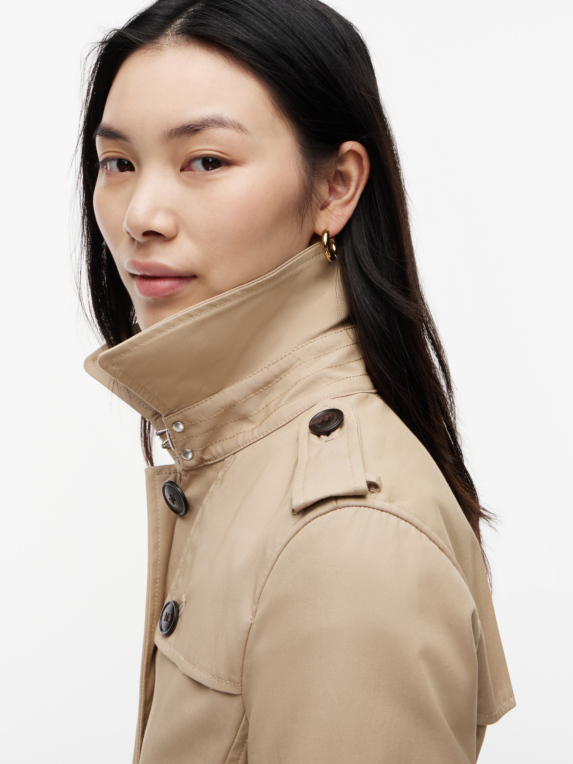 Tommy Hilfiger Veste longue »HERITAGE SINGLE BREASTED TRENCH« avec les détails typiques du trench-coat