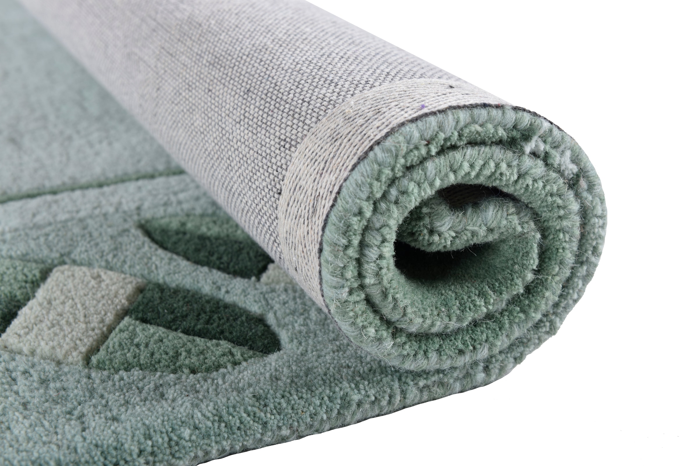 THEKO Wollteppich »Royal Nepali 3029« rechteckig 15 mm Höhe reine Wolle, handgetuftet, modernes Design, mit Bodüre