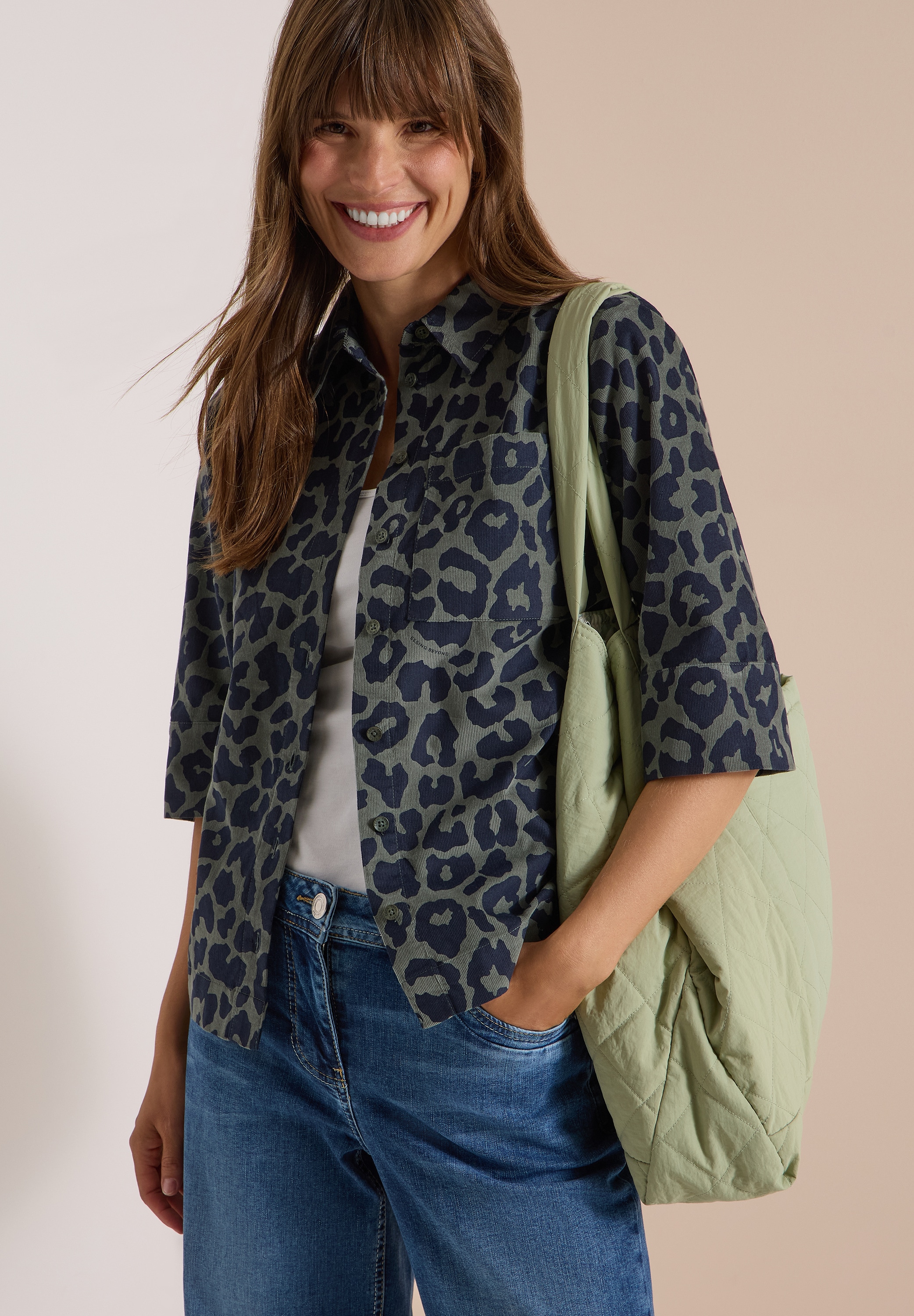 Cecil Blouse chemise Imprimé animalier, qualité coton