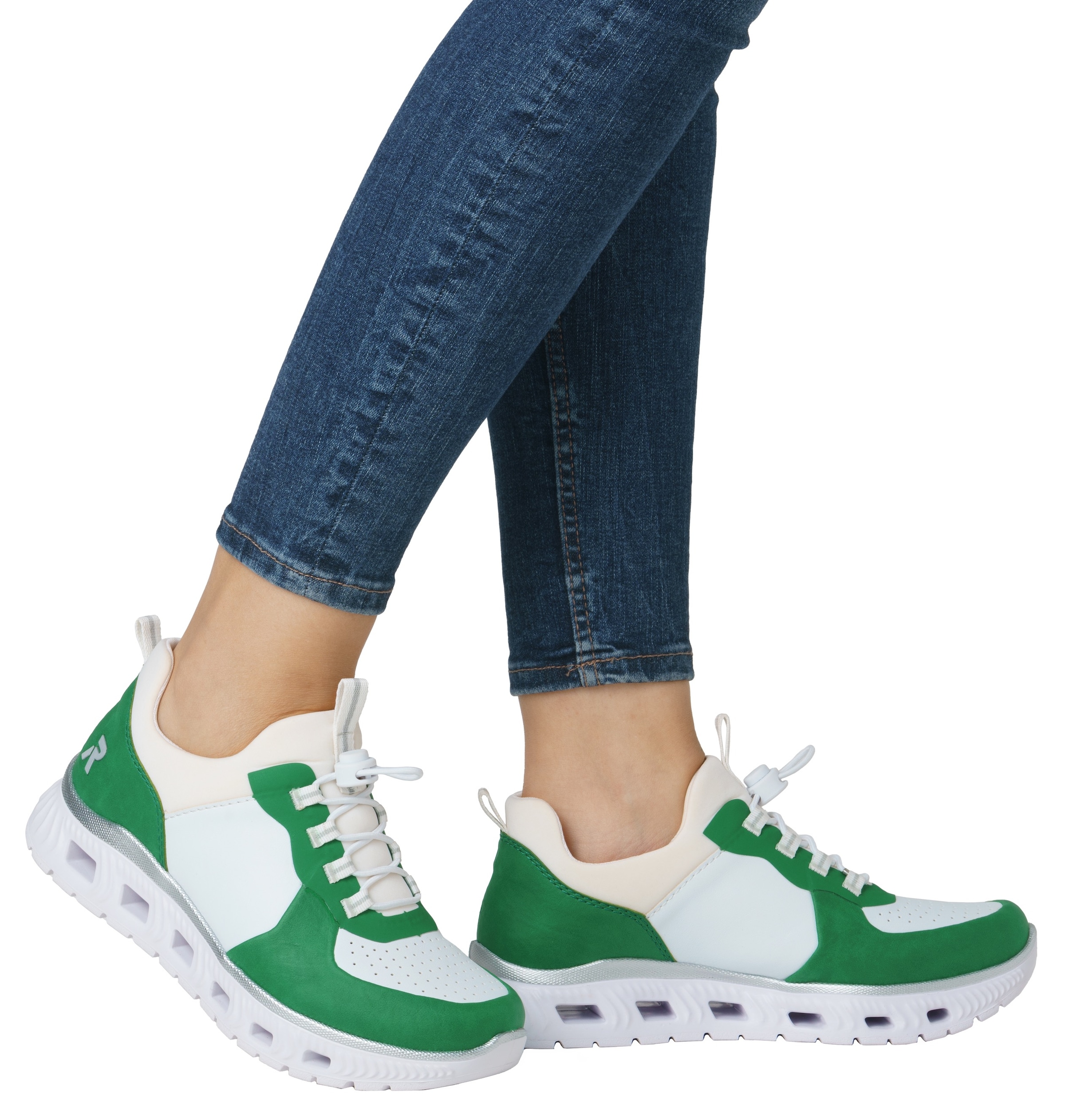 RIEKER Sport Baskets slip-on »vegan«  , chaussure à enfiler, chaussure basse, chaussure de loisirs avec fermeture rapide