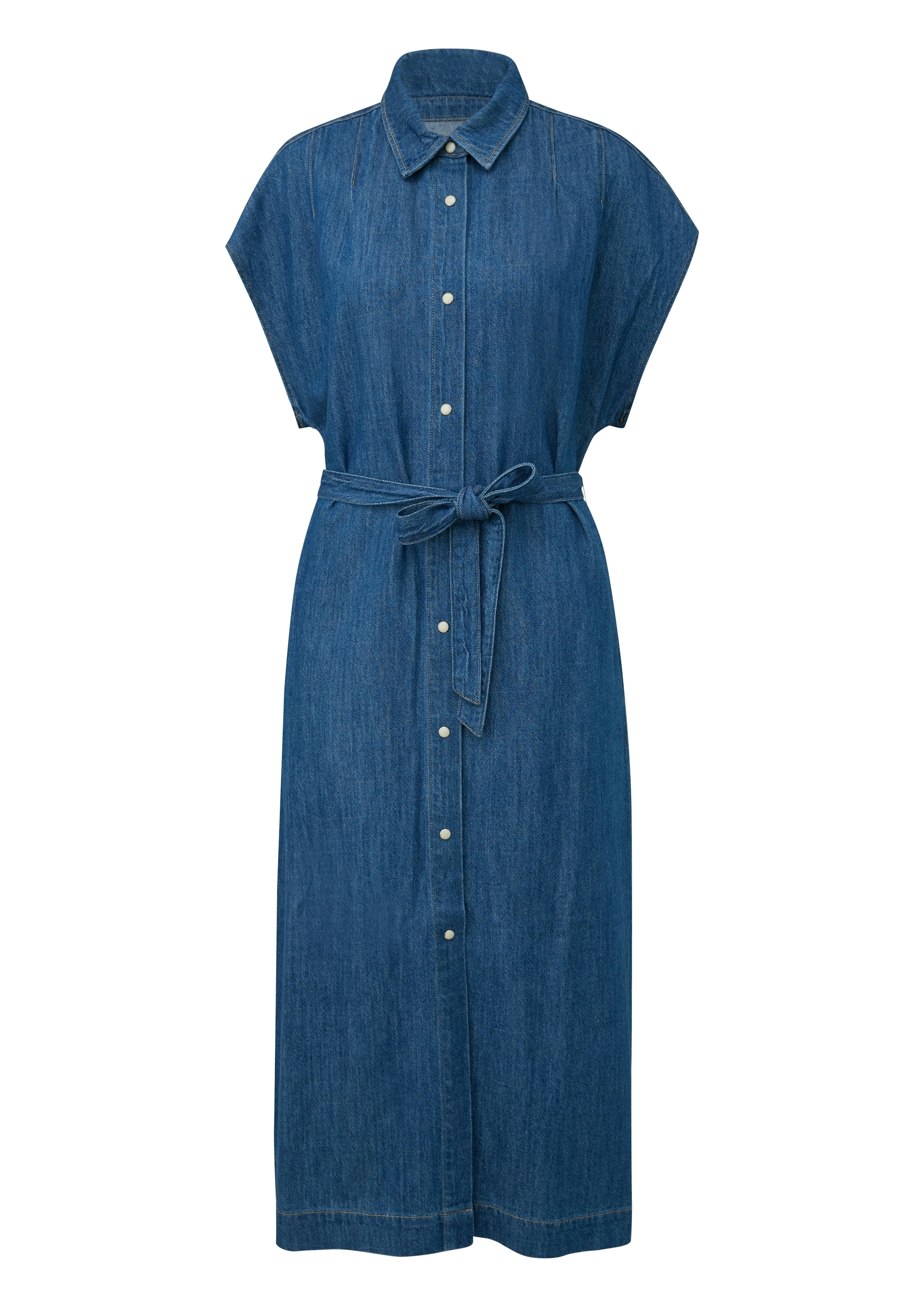 s.Oliver Robe en jean Sans poches avec ceinture textile
