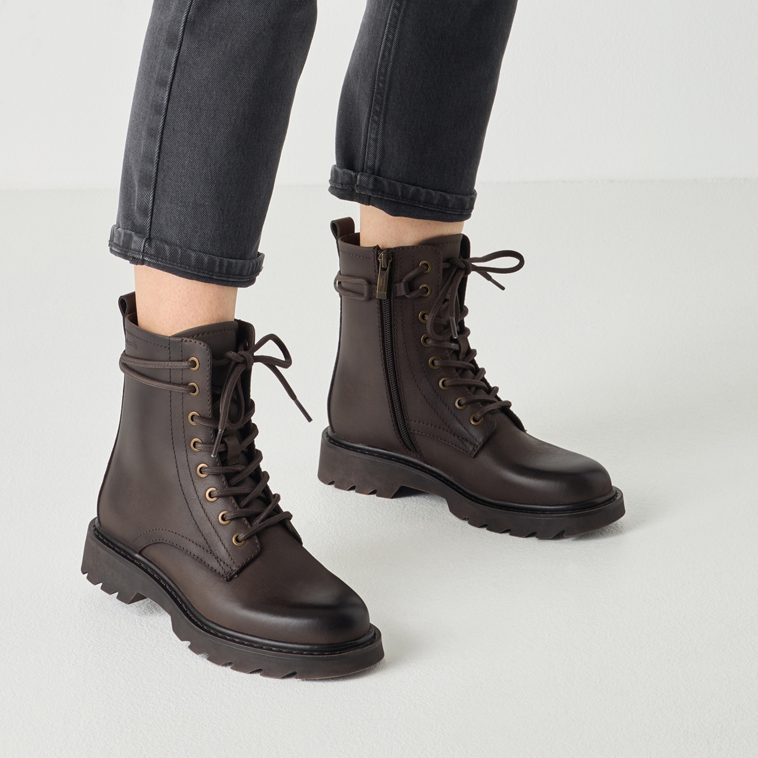 Tamaris Bottes à lacets  Blockabsatz, Schnürboots mit zusätzlichem Innenreissverschluss