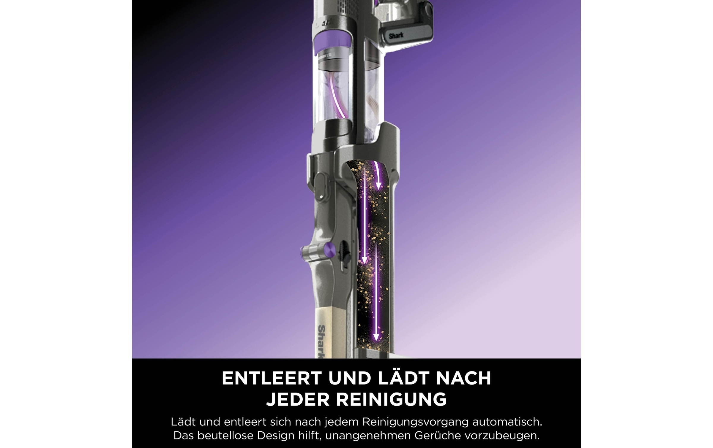 Shark Akku-Stielstaubsauger »Shark PowerDetect Clean & Empty IP3251EUT« Akku-Staubsauger für Tierhaare, automatische Entleerungsstation