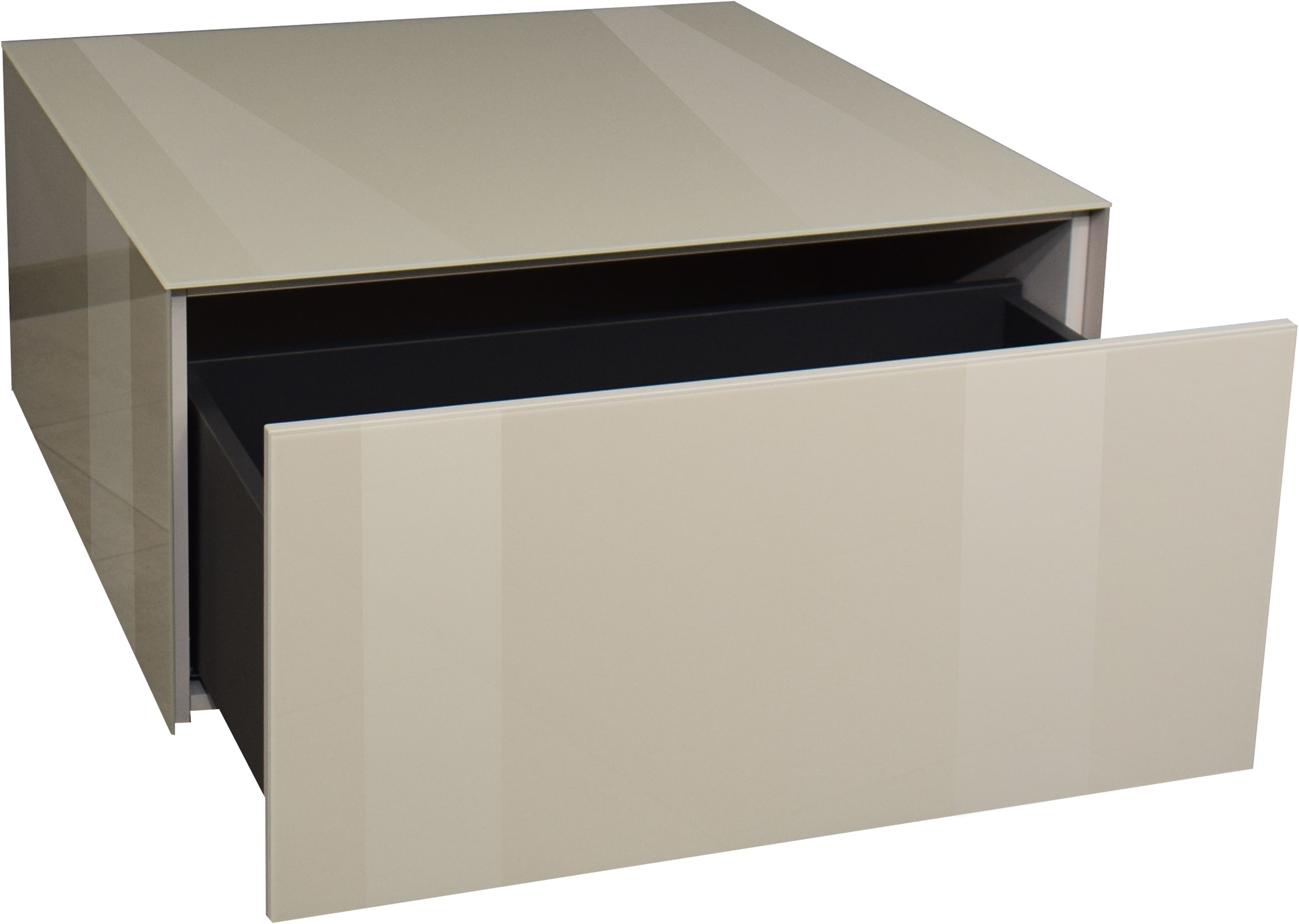 Mäusbacher Couchtisch »Nova« Couchtisch auf Rollen BHT 75/42/75 cm mit 1 Schublade, 1 offenes Fach