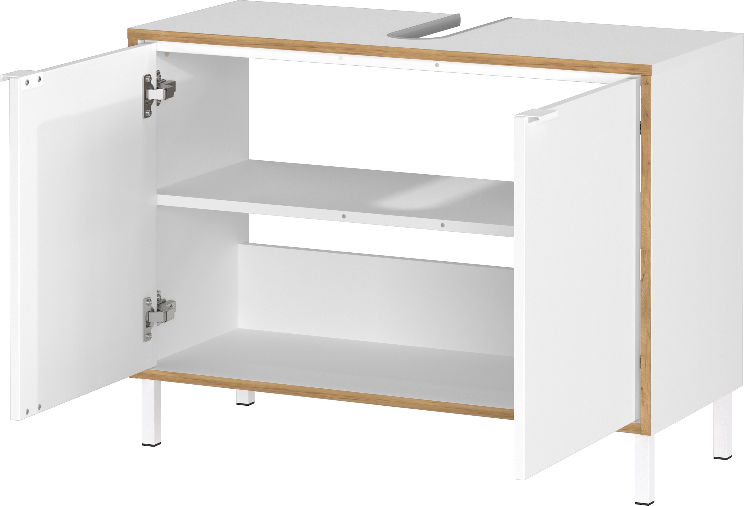 GERMANIA Armoire sous lavabo »GW-Topeka« 1 cuis tlg. mit Siphonausschnitt