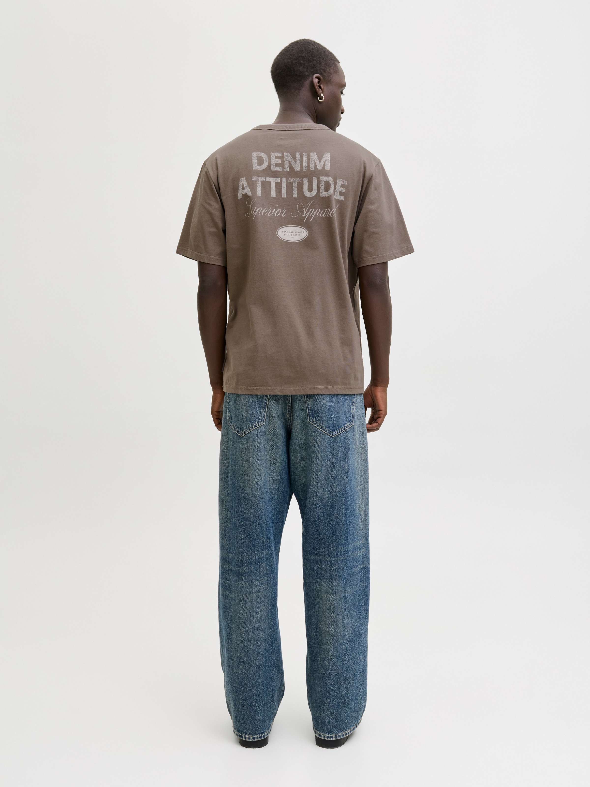 Jack & Jones Shirt à col rond »JJEDOVER GRAPHIC TEE SS CREW NECK SN« Baumwolle, relaxed fit